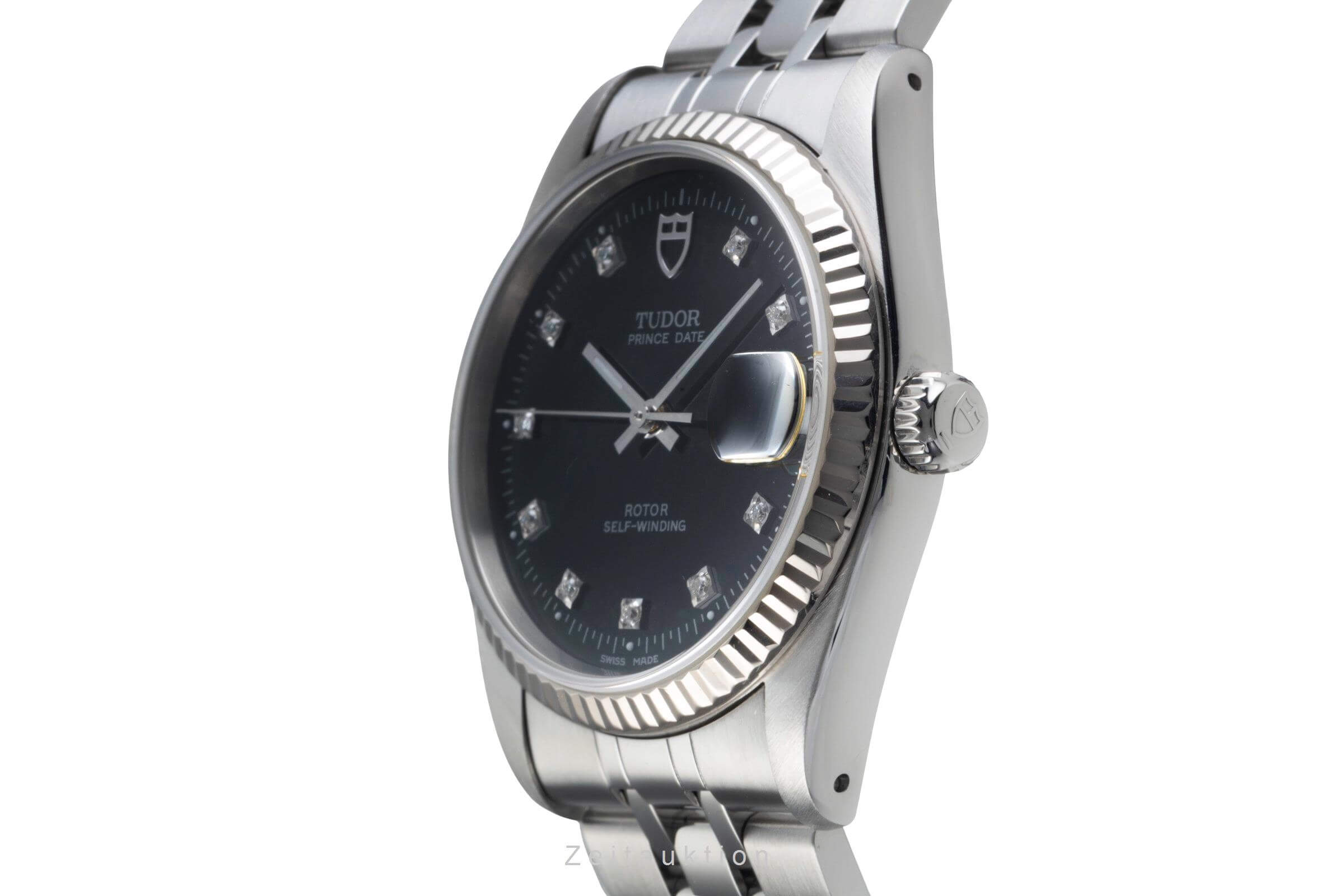 Tudor Prince Date steel / white gold automatic men's watch 74034  [2500401]