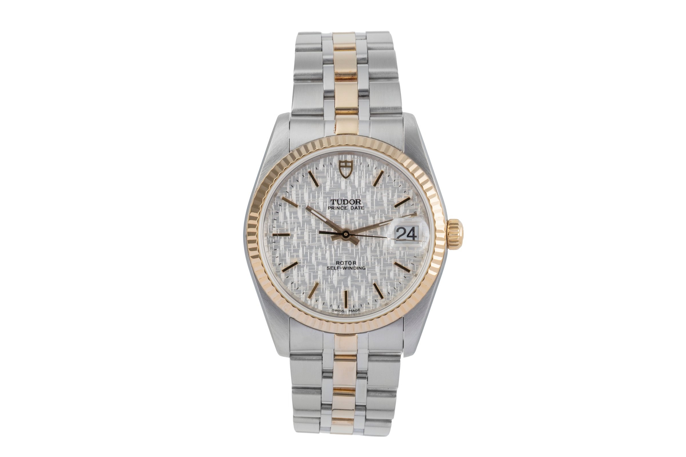 Tudor Prince Date steel / gold automatic men's watch 74033  [2500402]