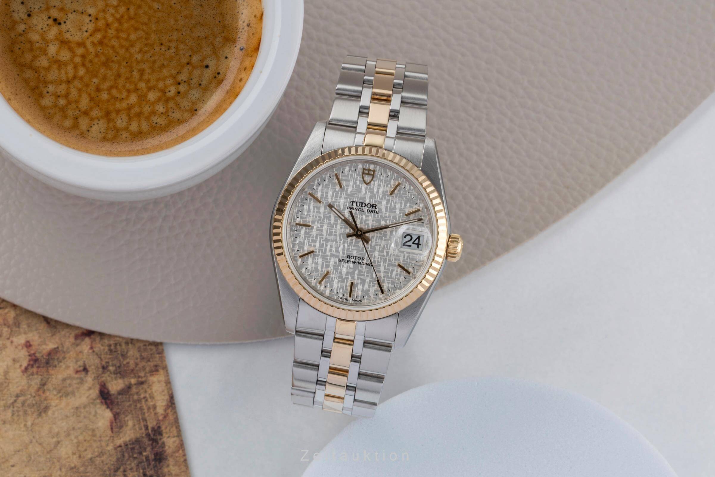 Tudor Prince Date acciaio / oro automatismo orologio da uomo 74033  [2500402]