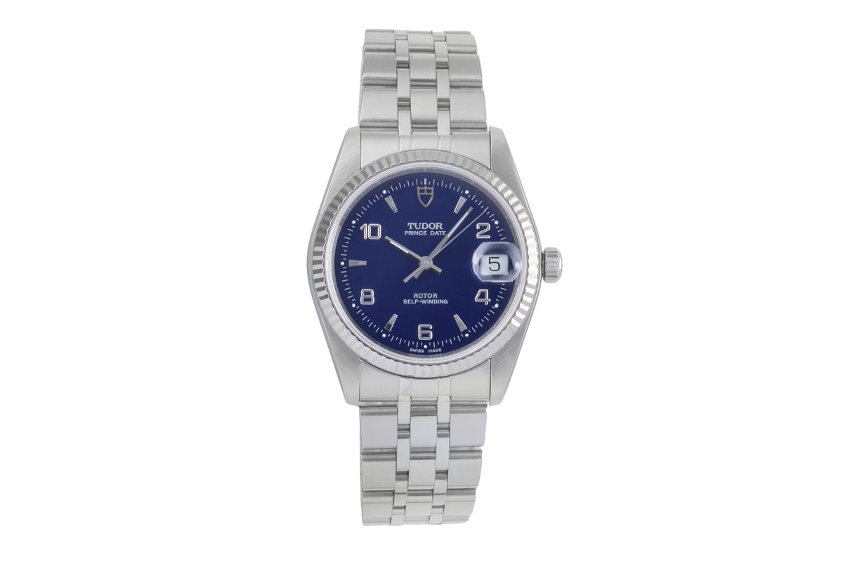 Tudor Prince Date steel / white gold automatic men's watch 74034  [2500404]