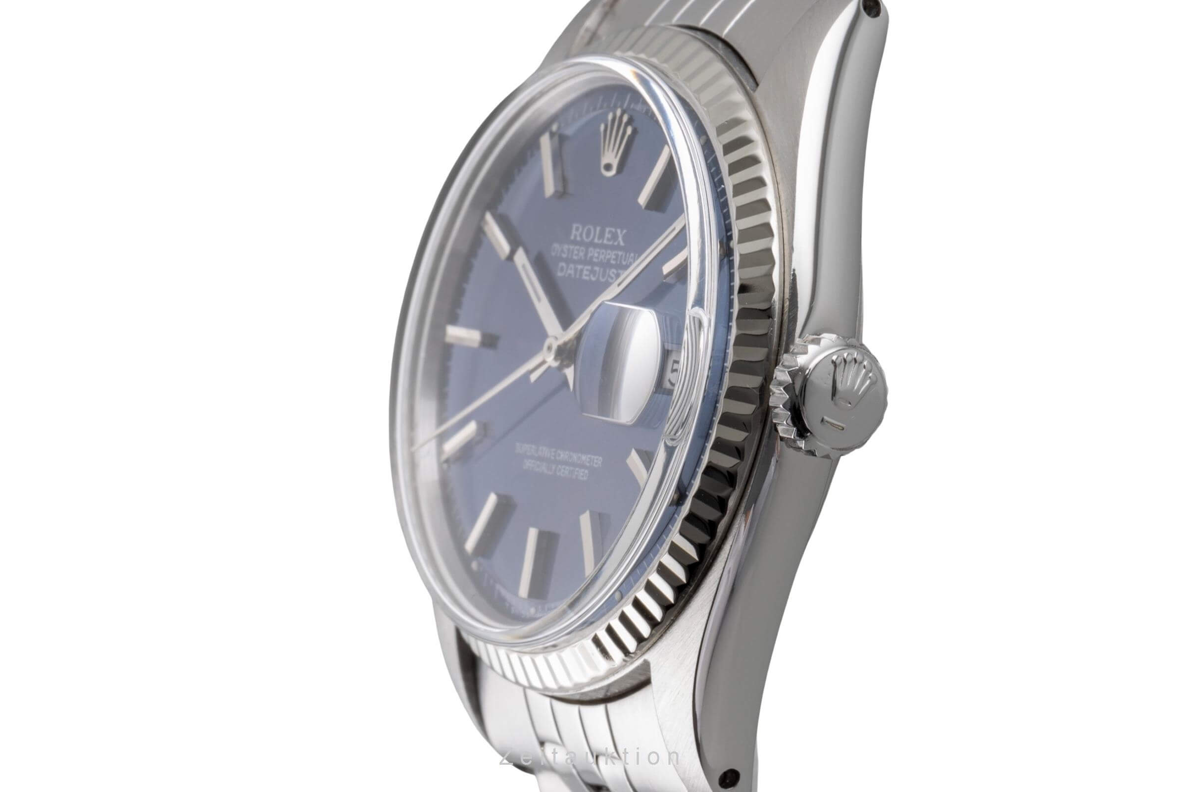 Rolex Datejust acero / oro blanco automático reloj para caballeros 1601 Vintage  [2500407]