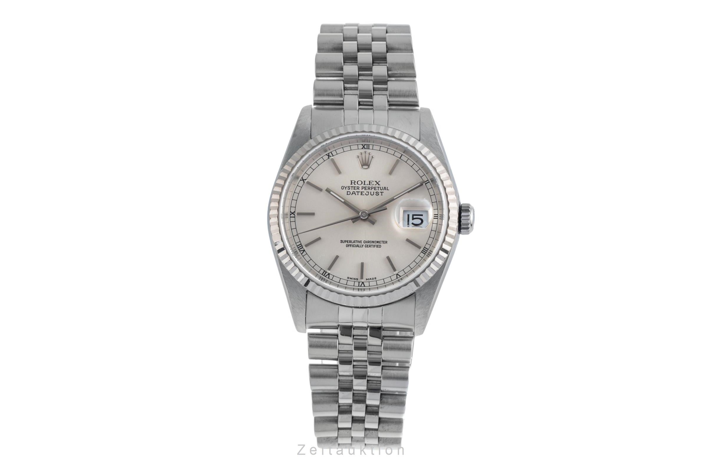 Rolex Datejust steel / white gold automatic men's watch 16234  [2500408]