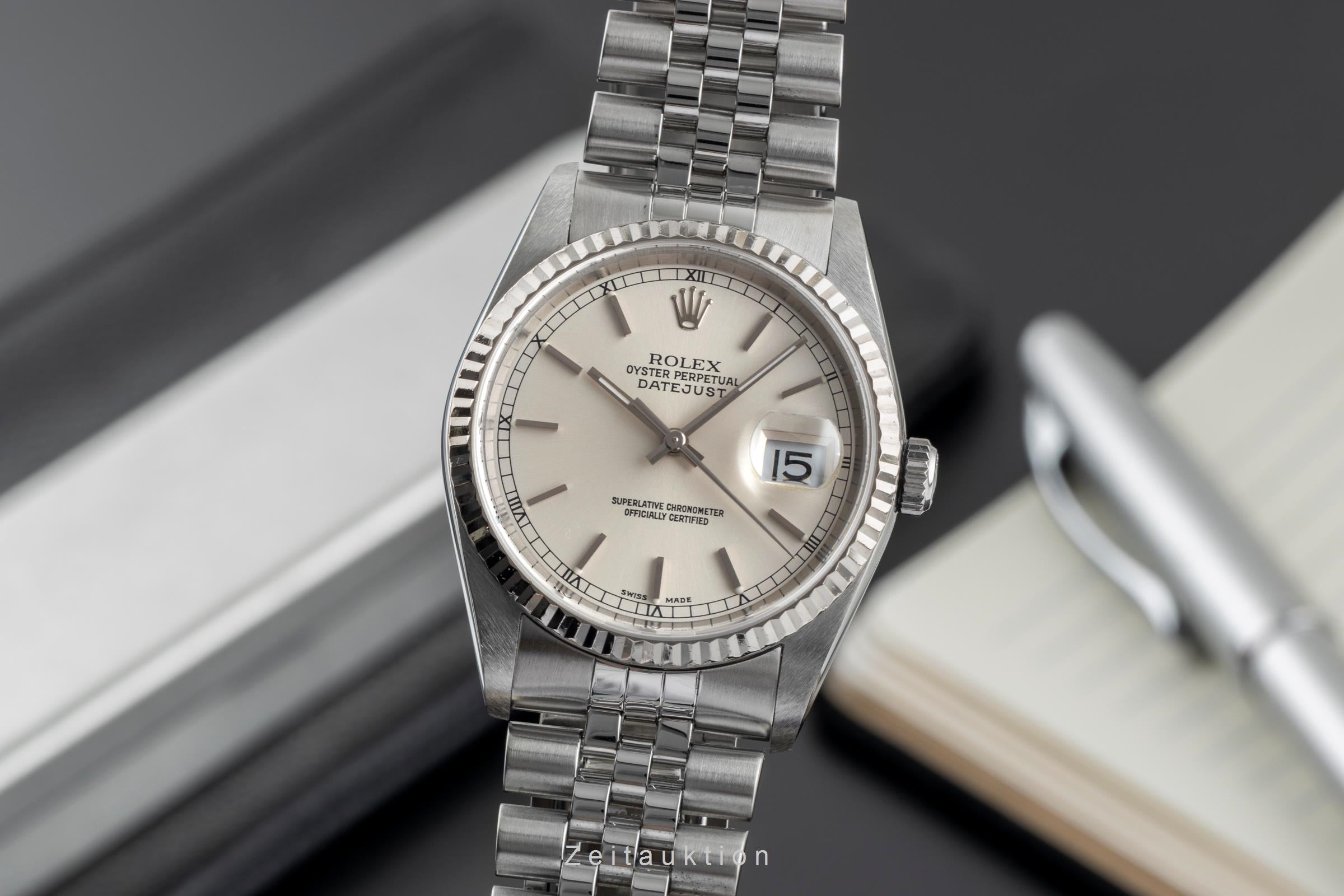 Rolex Datejust steel / white gold automatic men's watch 16234  [2500408]