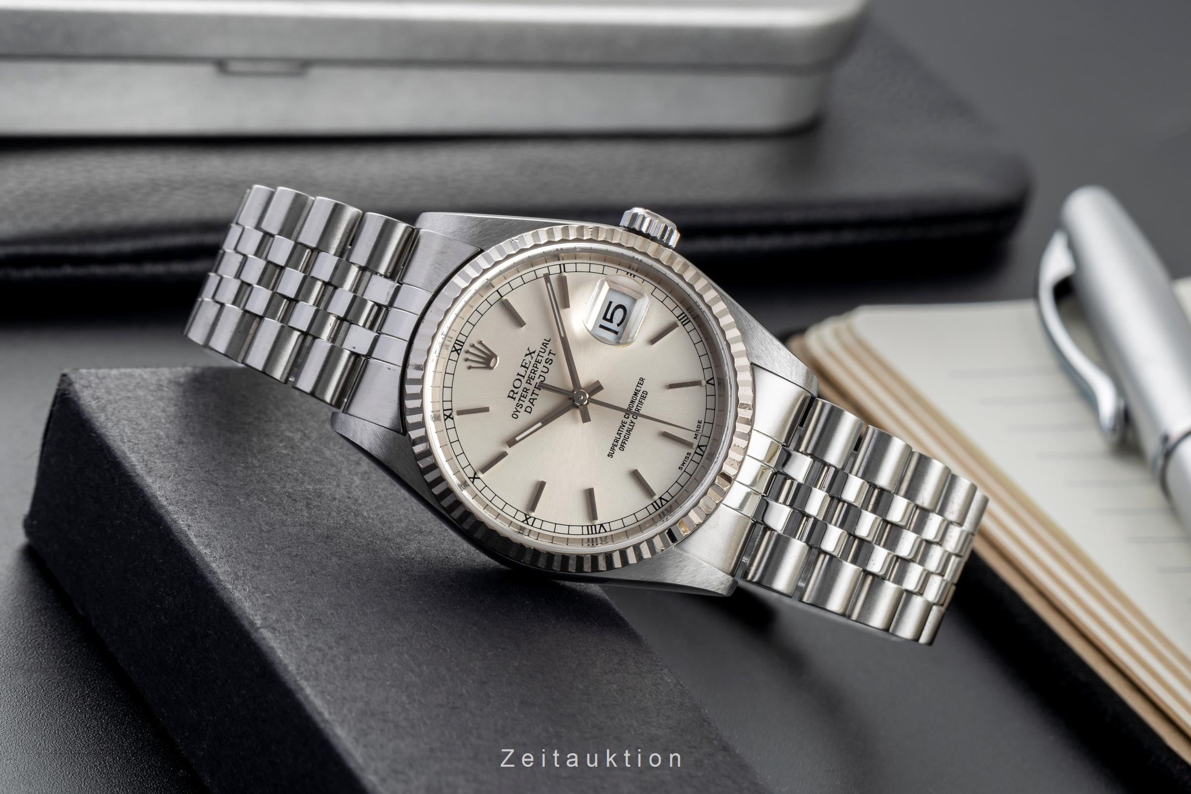 Rolex Datejust steel / white gold automatic men's watch 16234  [2500408]