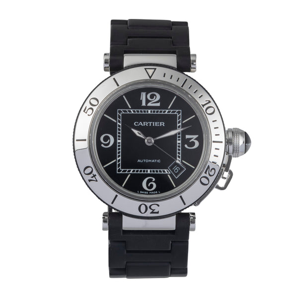 Cartier Pasha Seatimer Automatik Edelstahl Herrenuhr Ref. W31077U2 2790 [2500410]