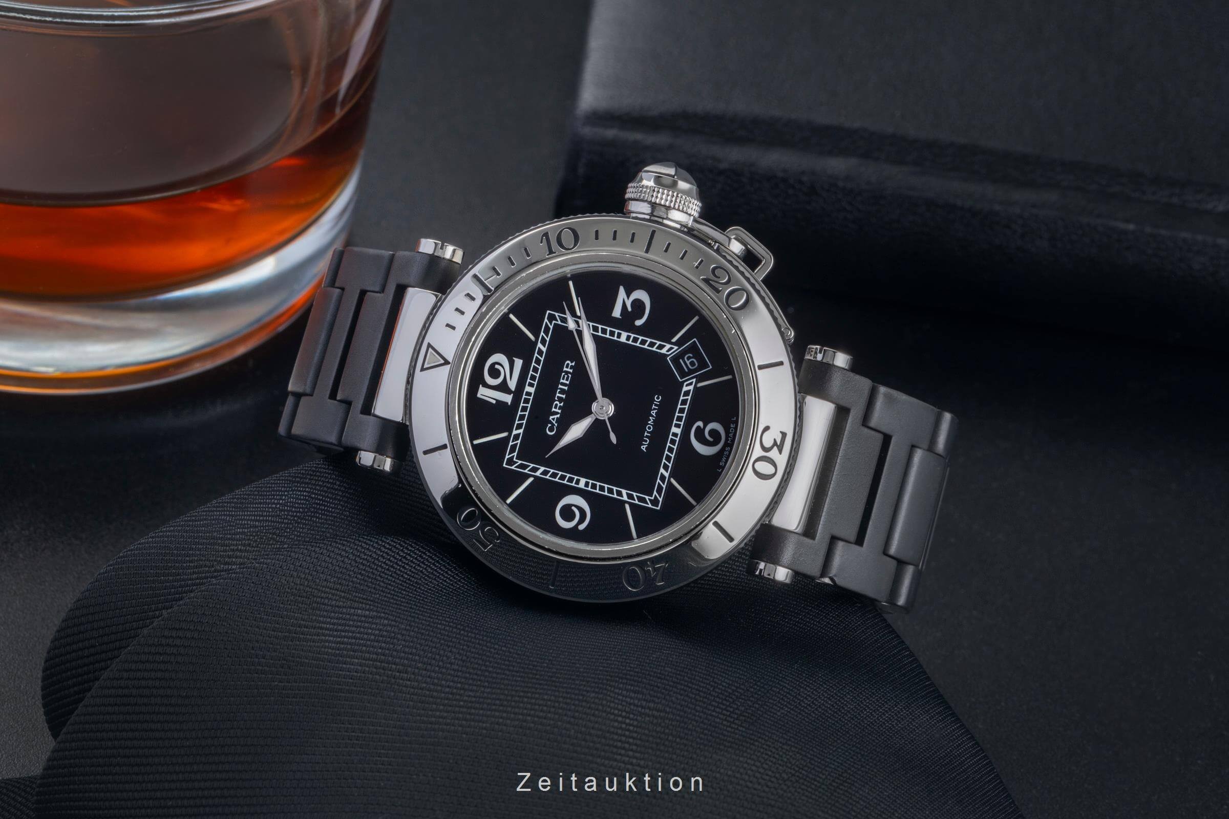 Cartier Pasha Seatimer Automatik Edelstahl Herrenuhr Ref. W31077U2 2790 [2500410]