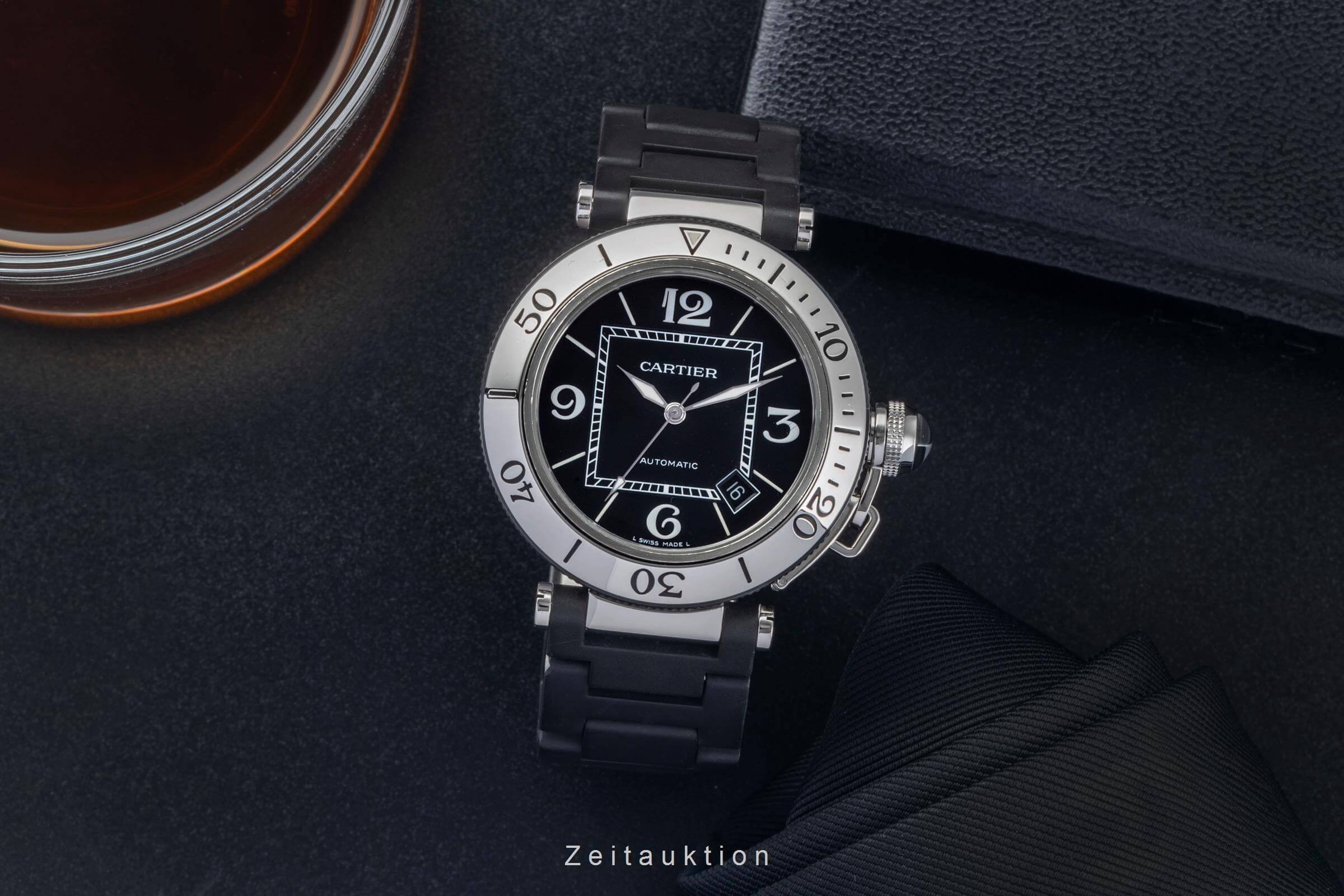 Cartier Pasha Seatimer Automatik Edelstahl Herrenuhr Ref. W31077U2 2790 [2500410]