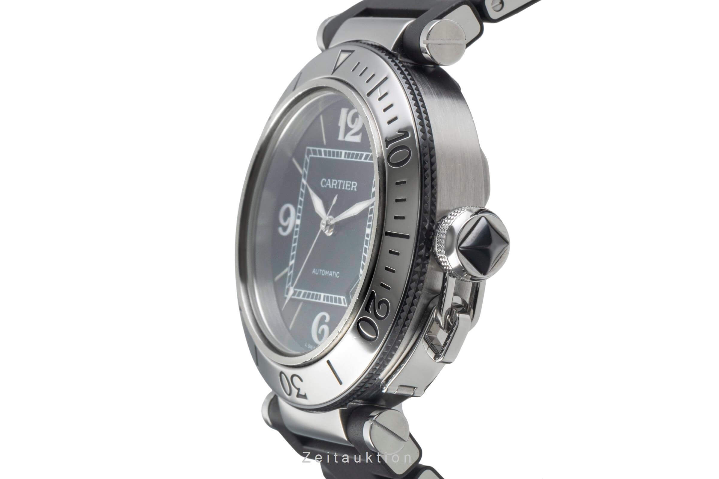 Cartier Pasha Seatimer Automatik Edelstahl Herrenuhr Ref. W31077U2 2790 [2500410]