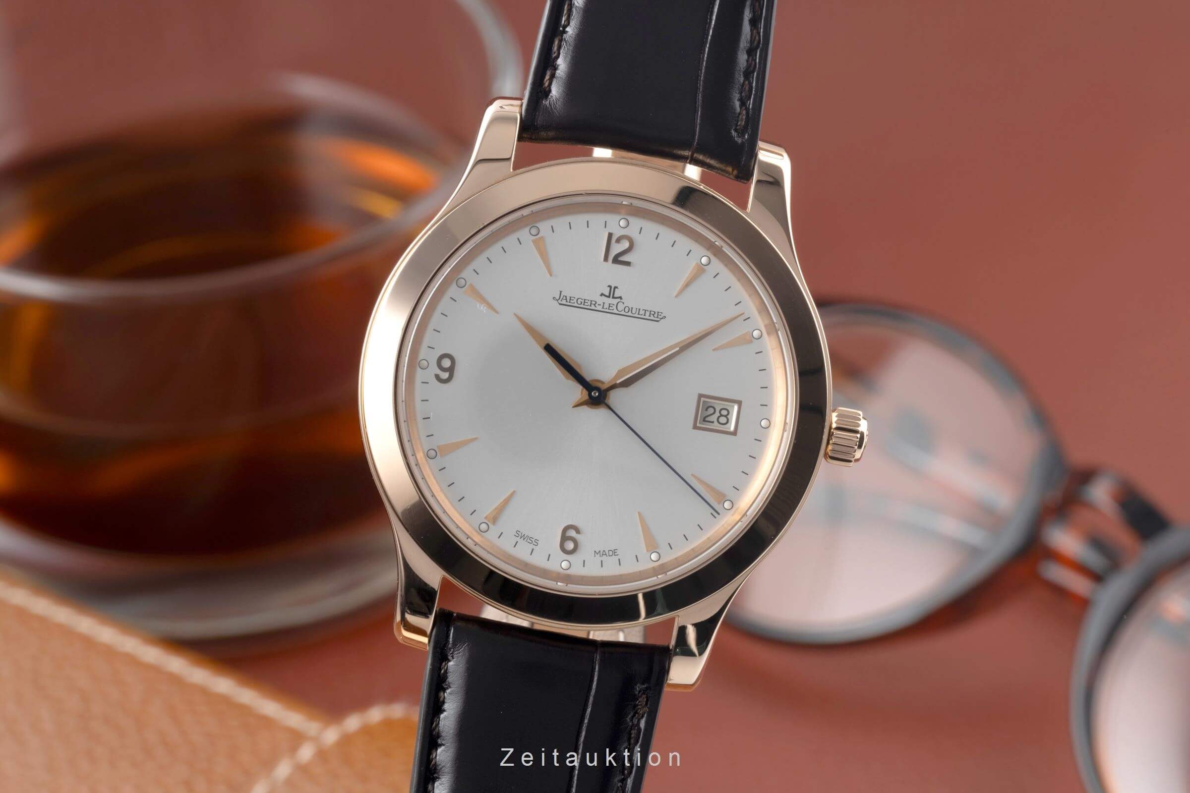 Jaeger LeCoultre Master Control oro rosso 18 ct automatismo orologio da uomo 147.2.37.S  [2500412]