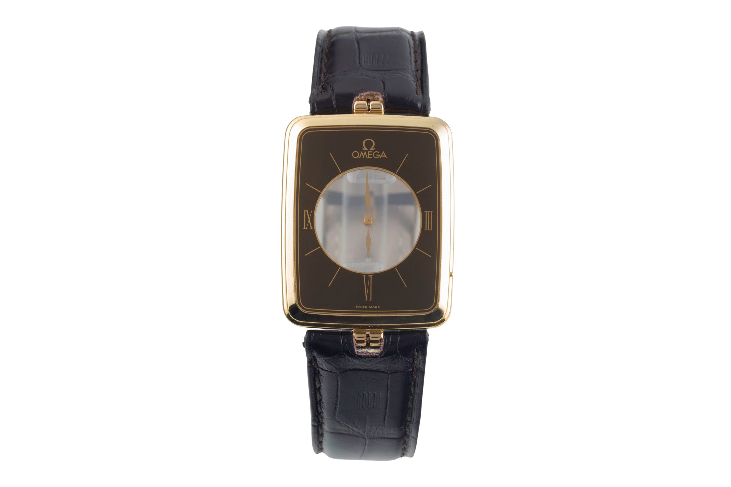 Omega La Magique 18 ct gold quartz men's watch 191.8523Z Vintage  [2500428]