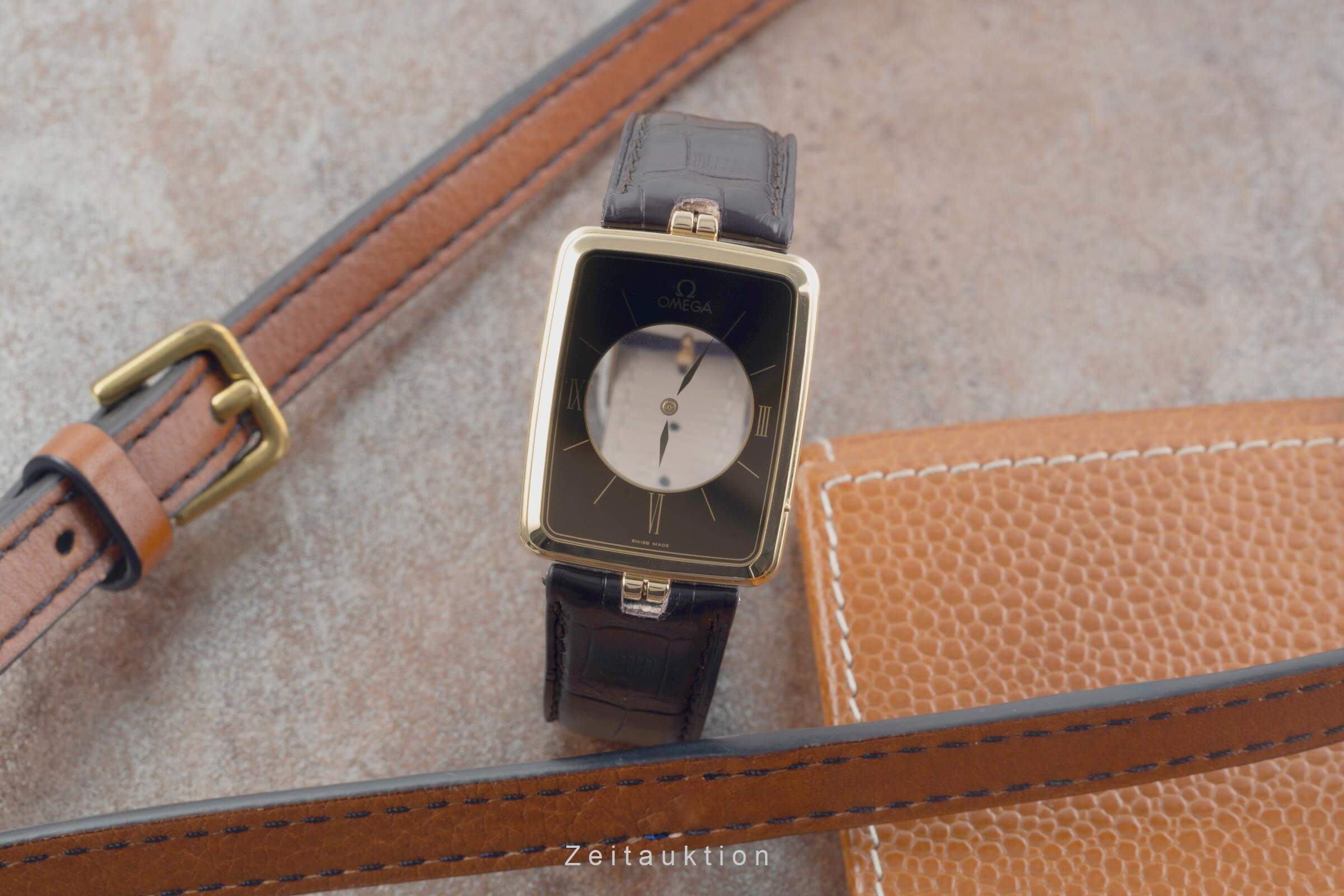 Omega La Magique 18 ct gold quartz men's watch 191.8523Z Vintage  [2500428]