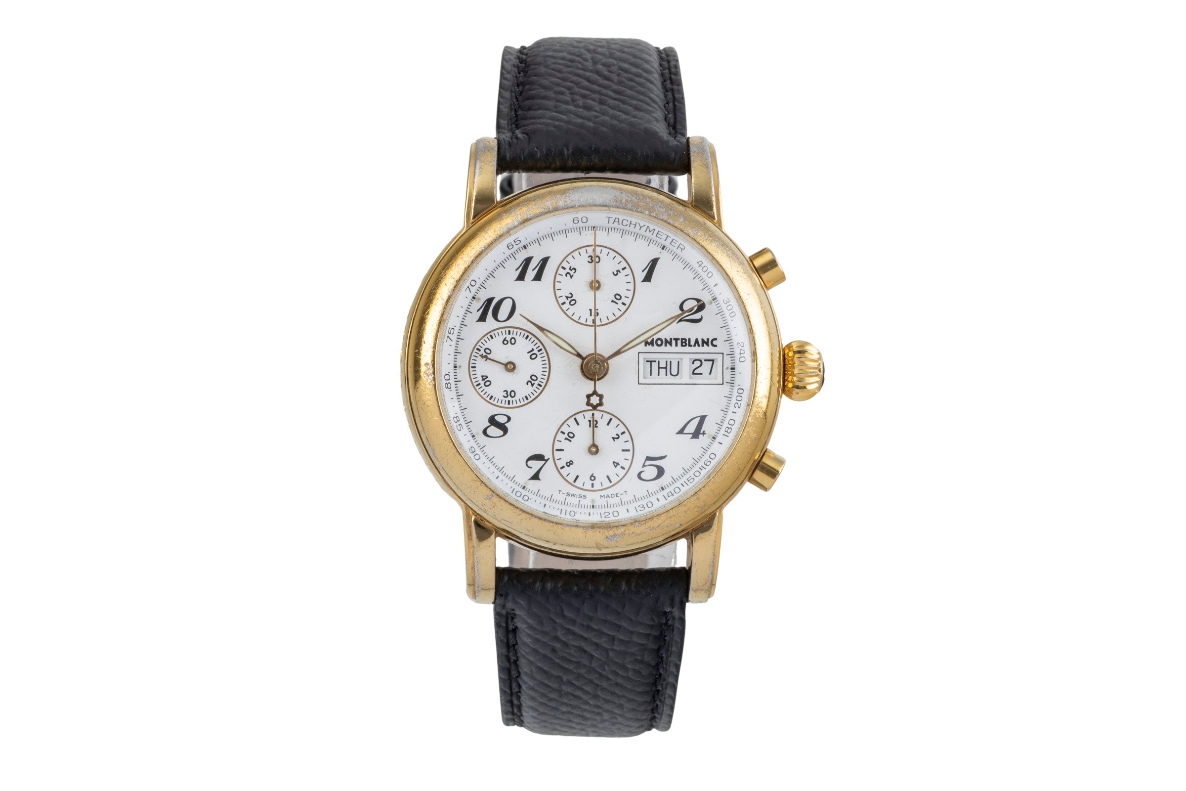 Montblanc Meisterstück cronógrafo bañado en oro automático Kal