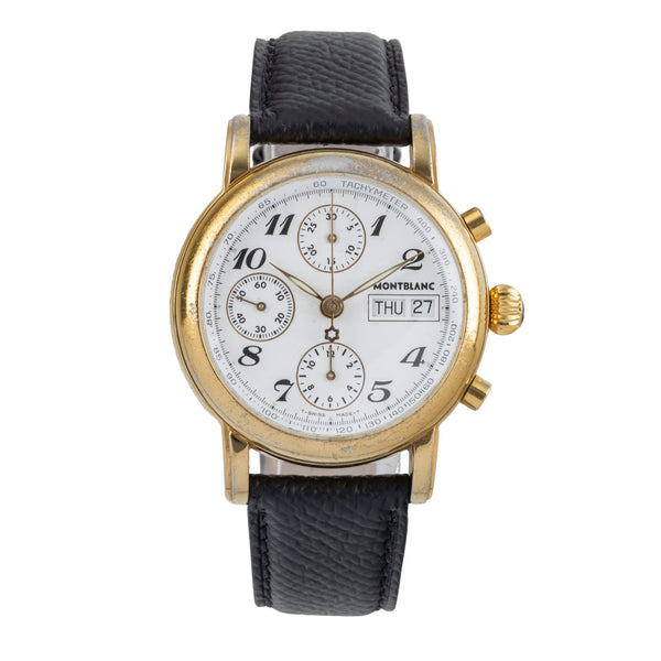 Montblanc Meisterstück chronograph gold-plated automatic men's watch 7001  [2500431]