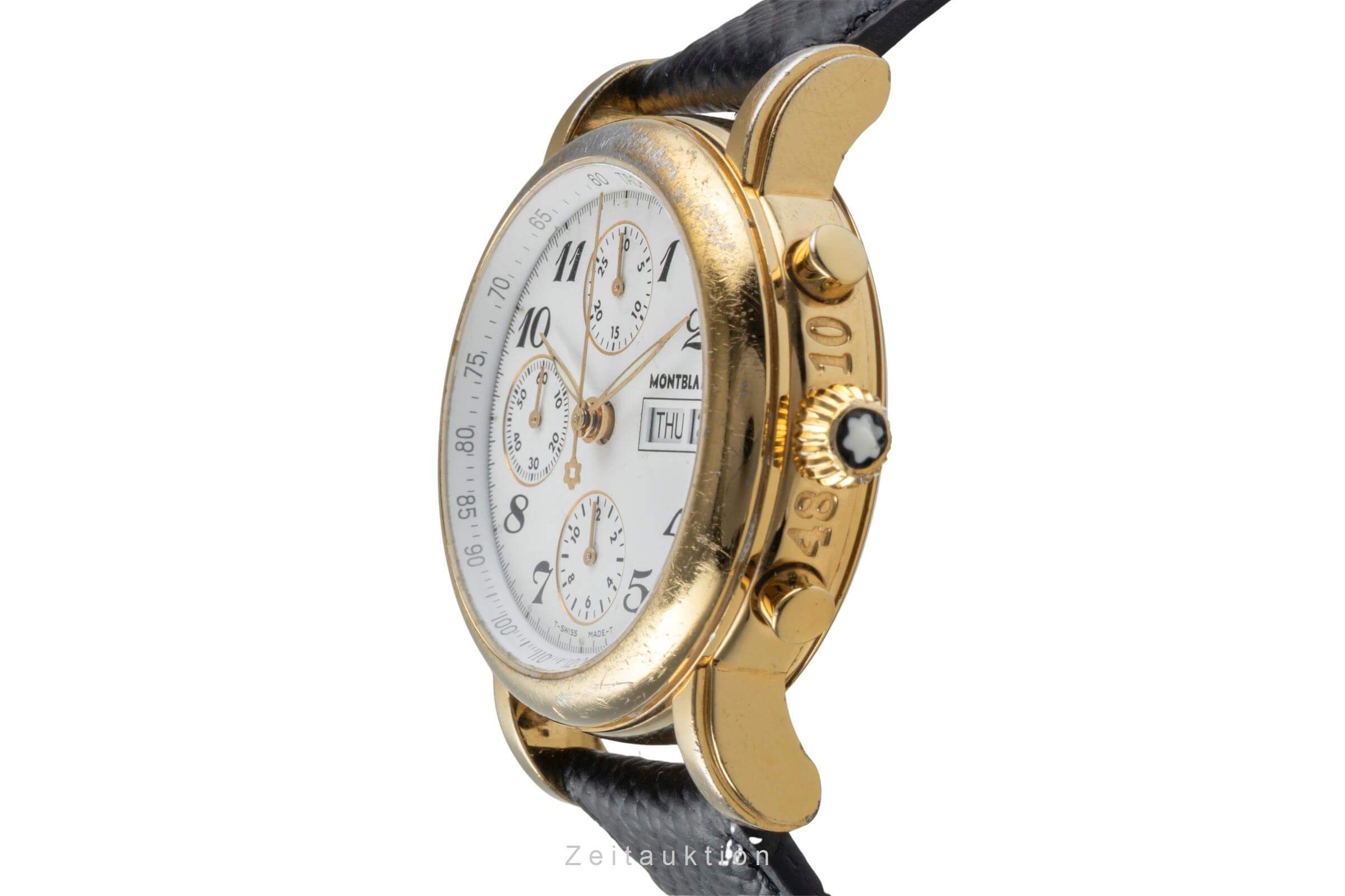 Montblanc Meisterstück chronograph gold-plated automatic men's watch 7001  [2500431]