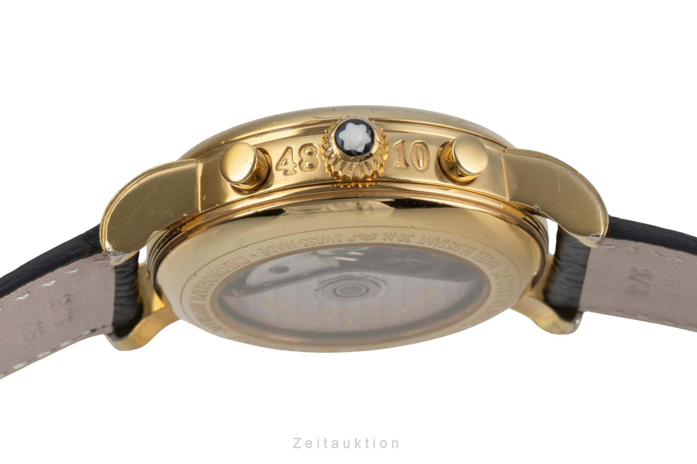 Montblanc Meisterstück chronograph gold-plated automatic men's watch 7001  [2500431]