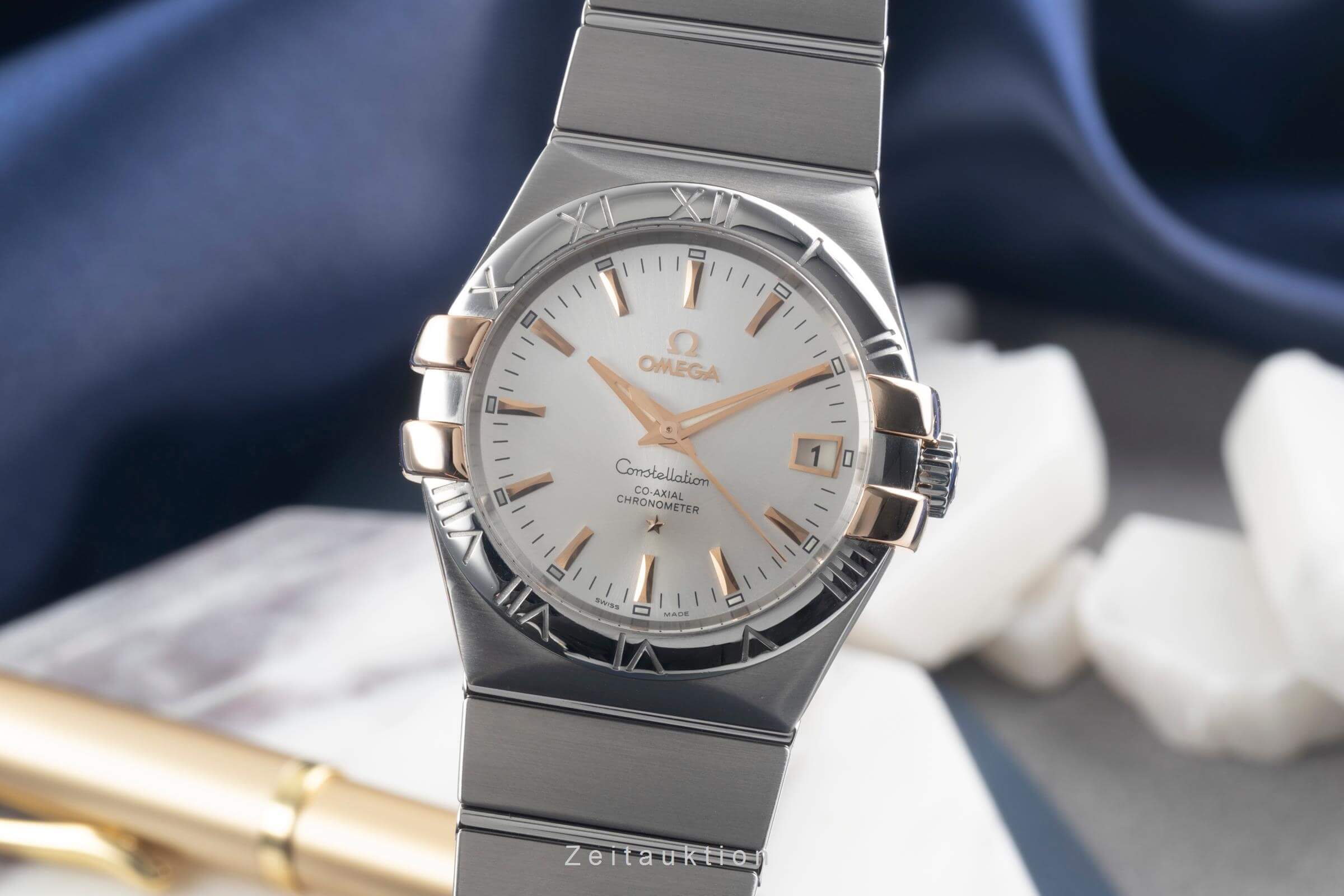 Omega Constellation acciaio / oro automatismo orologio da uomo 123.20.35.20.02.003  [2500439]