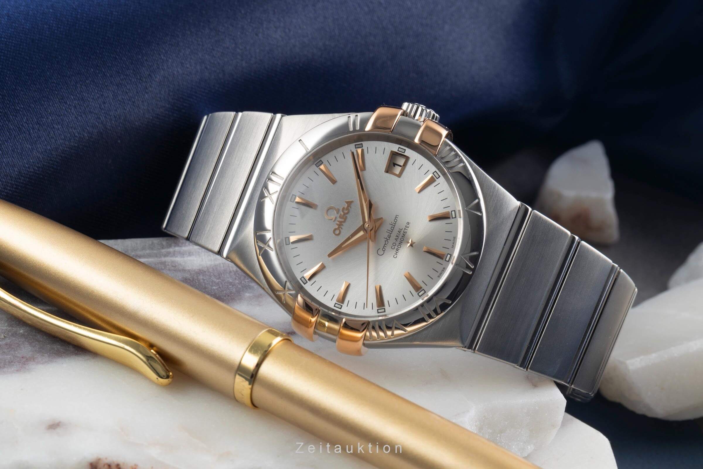 Omega Constellation acciaio / oro automatismo orologio da uomo 123.20.35.20.02.003  [2500439]