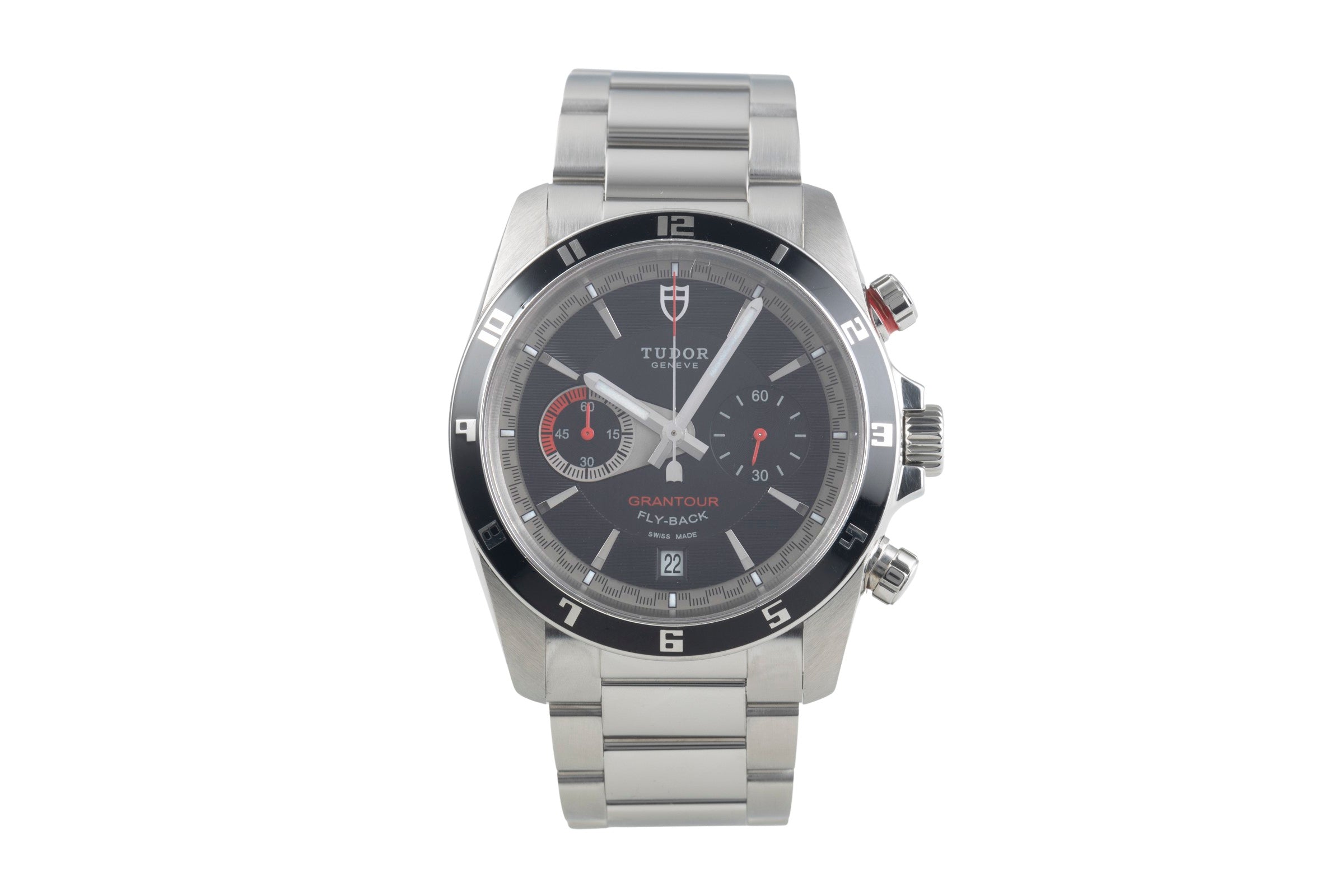 Tudor Grantour chronographe acier automatique montre pour hommes 20550  [2500455]