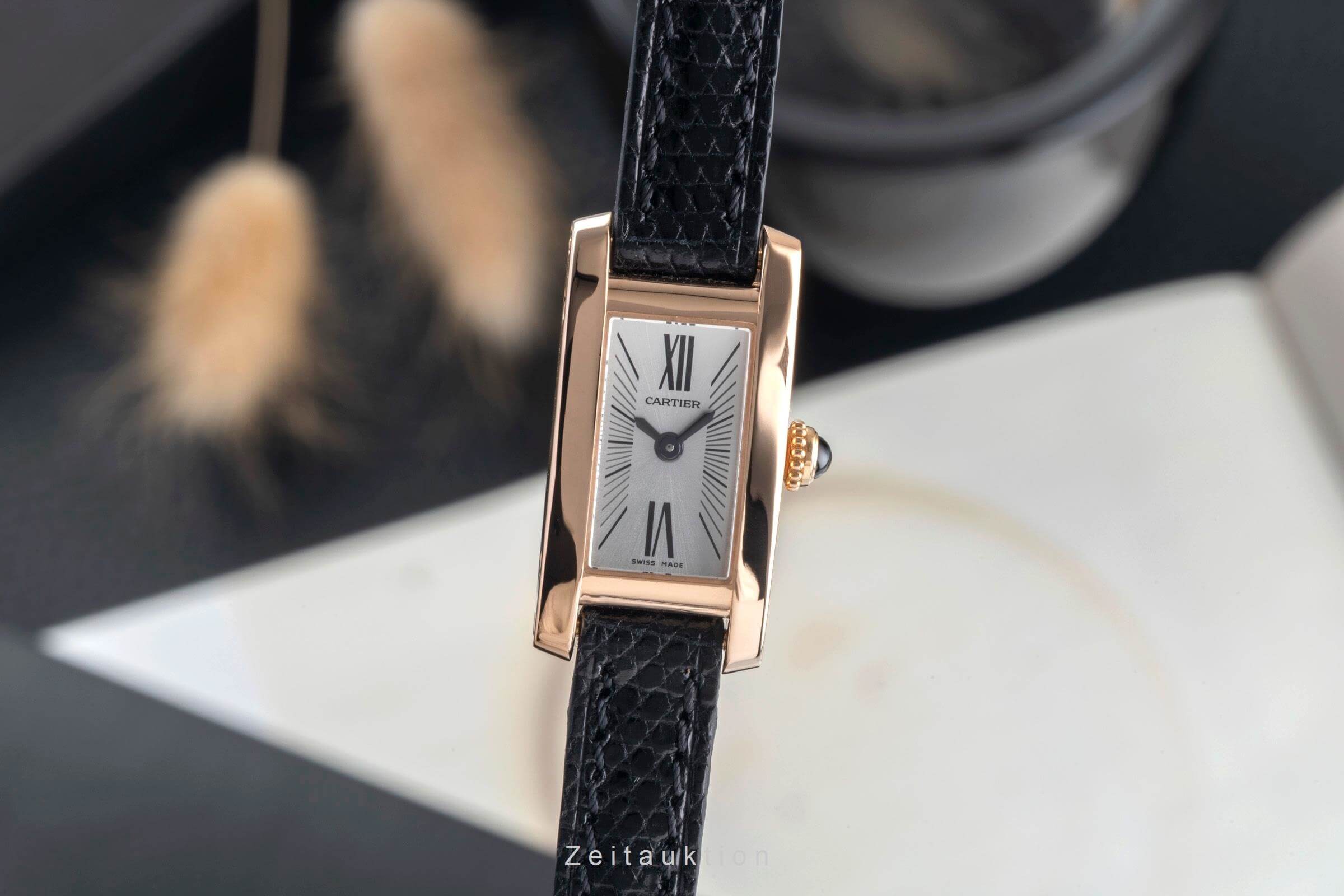 Cartier Tank oro 18 ct quarzo orologio da donna W1537338 2593 LP: 8300EUR  [2500457]