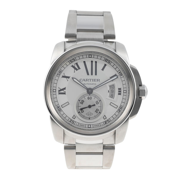 Cartier Calibre de Cartier acero automático reloj para caballeros W7100015  [2500466]