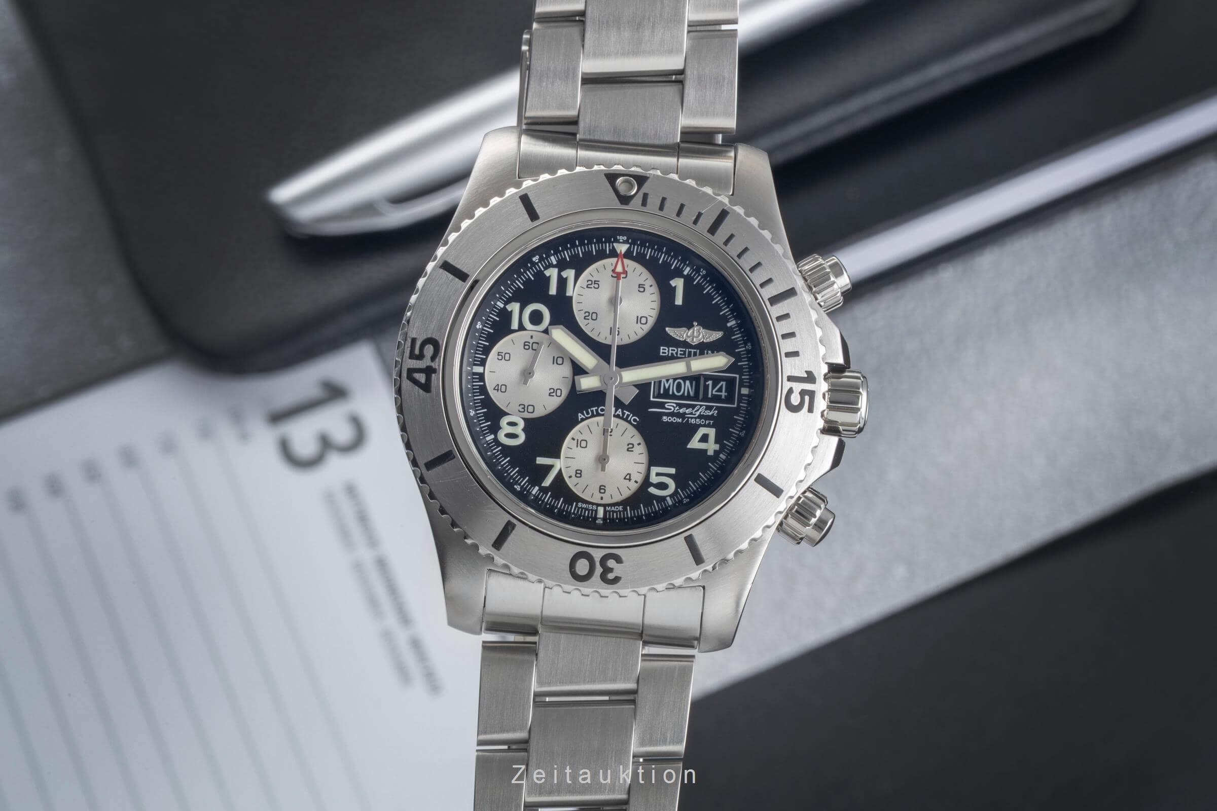 Breitling Superocean Chronograph steel automatic Kal. B13 Ref