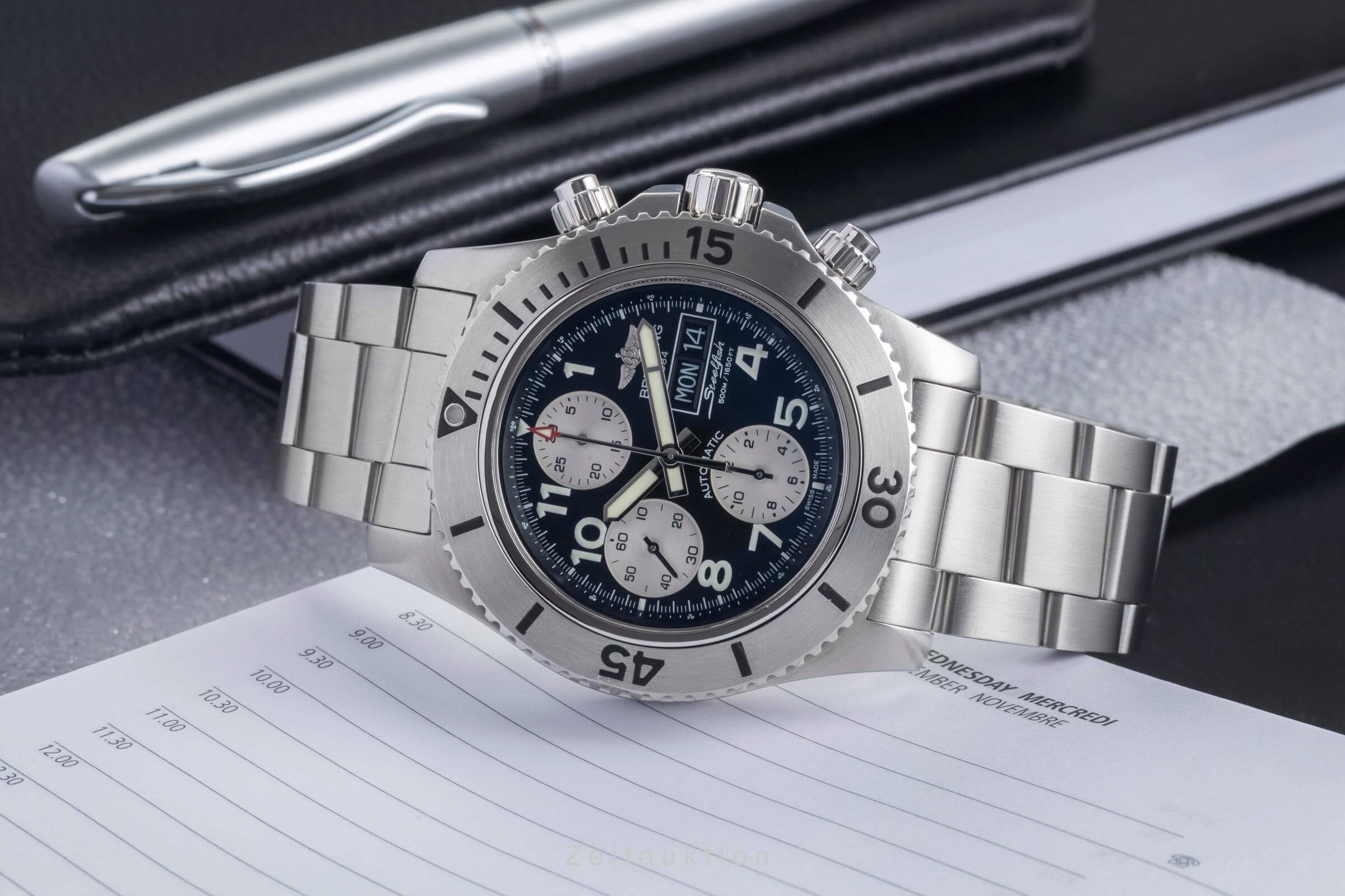 Breitling Superocean Chronograph steel automatic Kal. B13 Ref