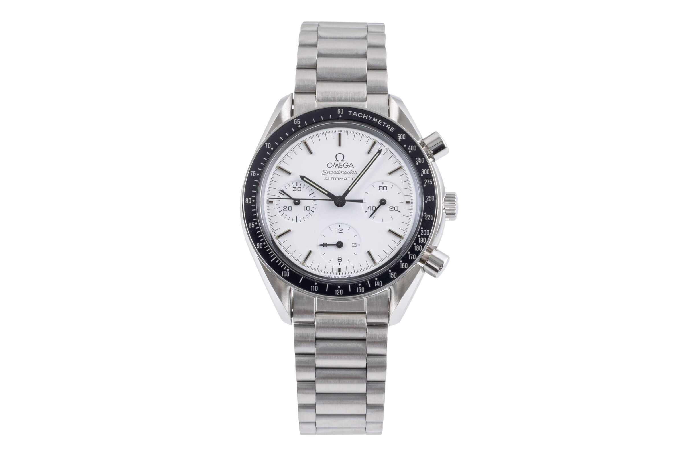 Omega Speedmaster chronograph steel automatic 1140 Ref