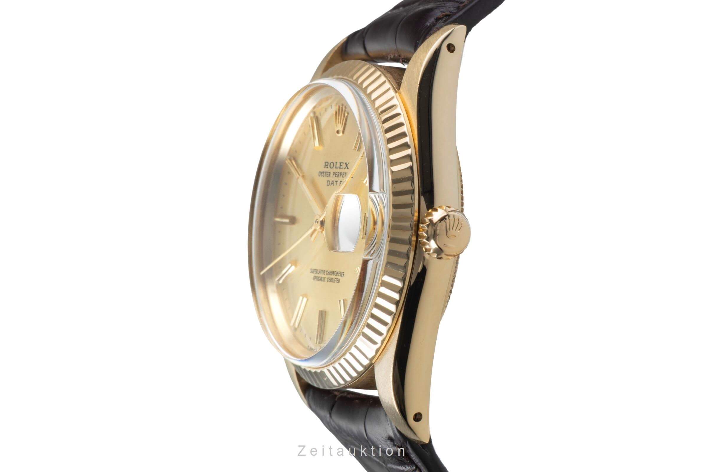 Rolex Date oro giallo 14 ct automatismo orologio da uomo 15037 Vintage  [2500495]