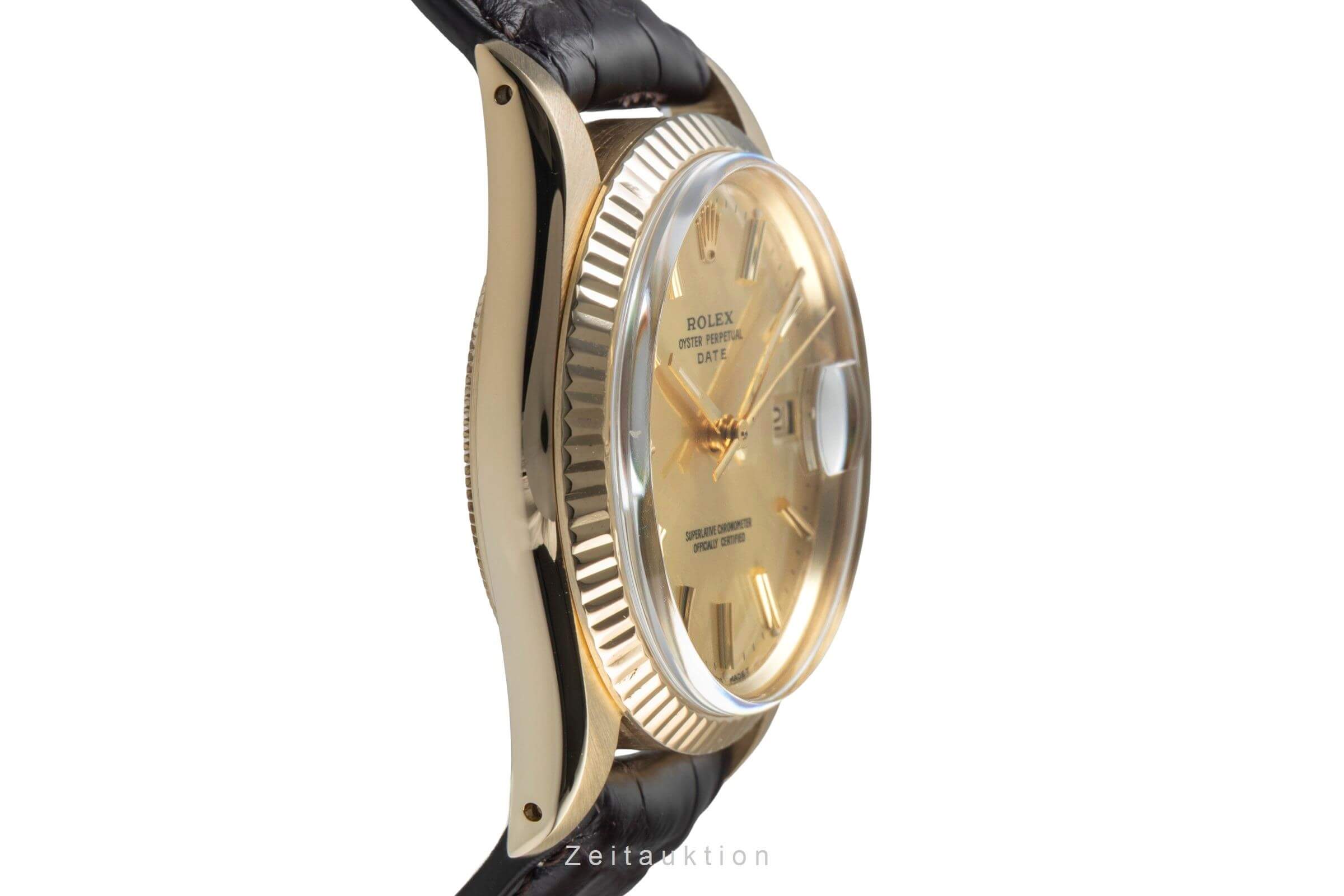 Rolex Date oro giallo 14 ct automatismo orologio da uomo 15037 Vintage  [2500495]