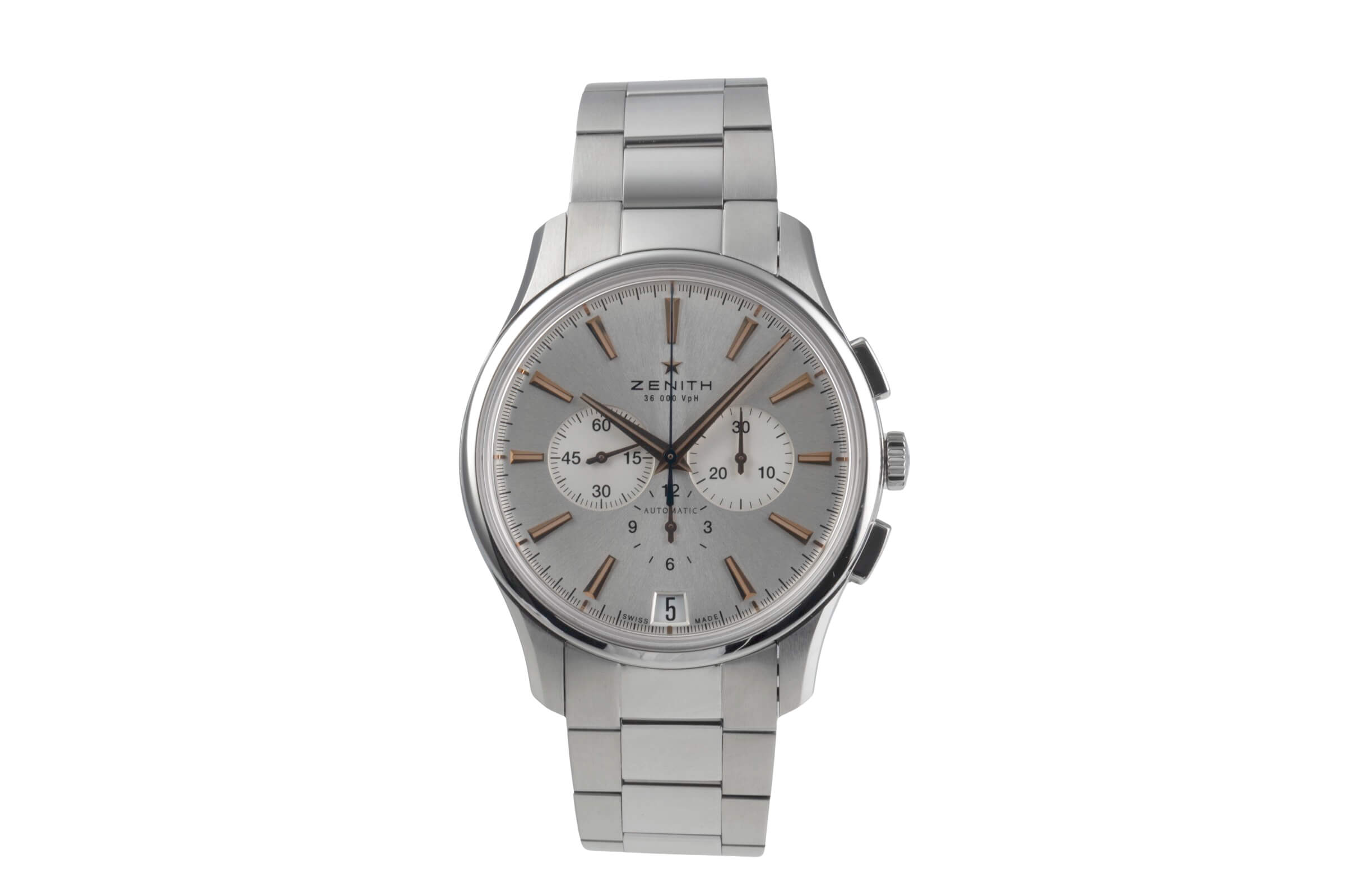 Zenith Captain chronograph steel automatic men's watch 03.2110.400/01.C498 LP: 12300EUR  [2500498]