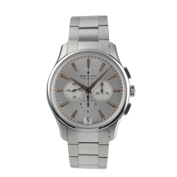 Zenith Captain chronograph steel automatic men's watch 03.2110.400/01.C498 LP: 12300EUR  [2500498]