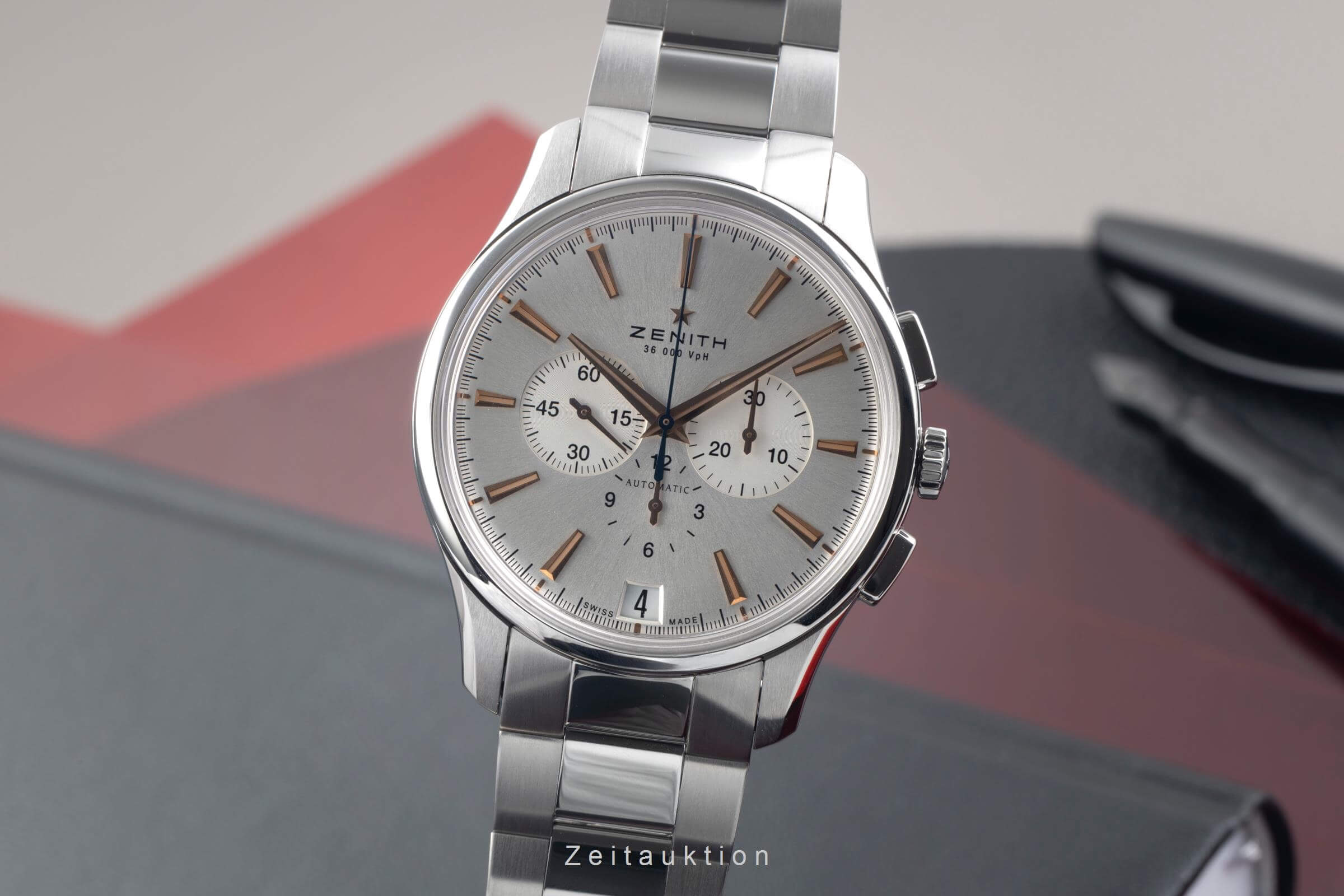 Zenith Captain chronograph steel automatic men's watch 03.2110.400/01.C498 LP: 12300EUR  [2500498]