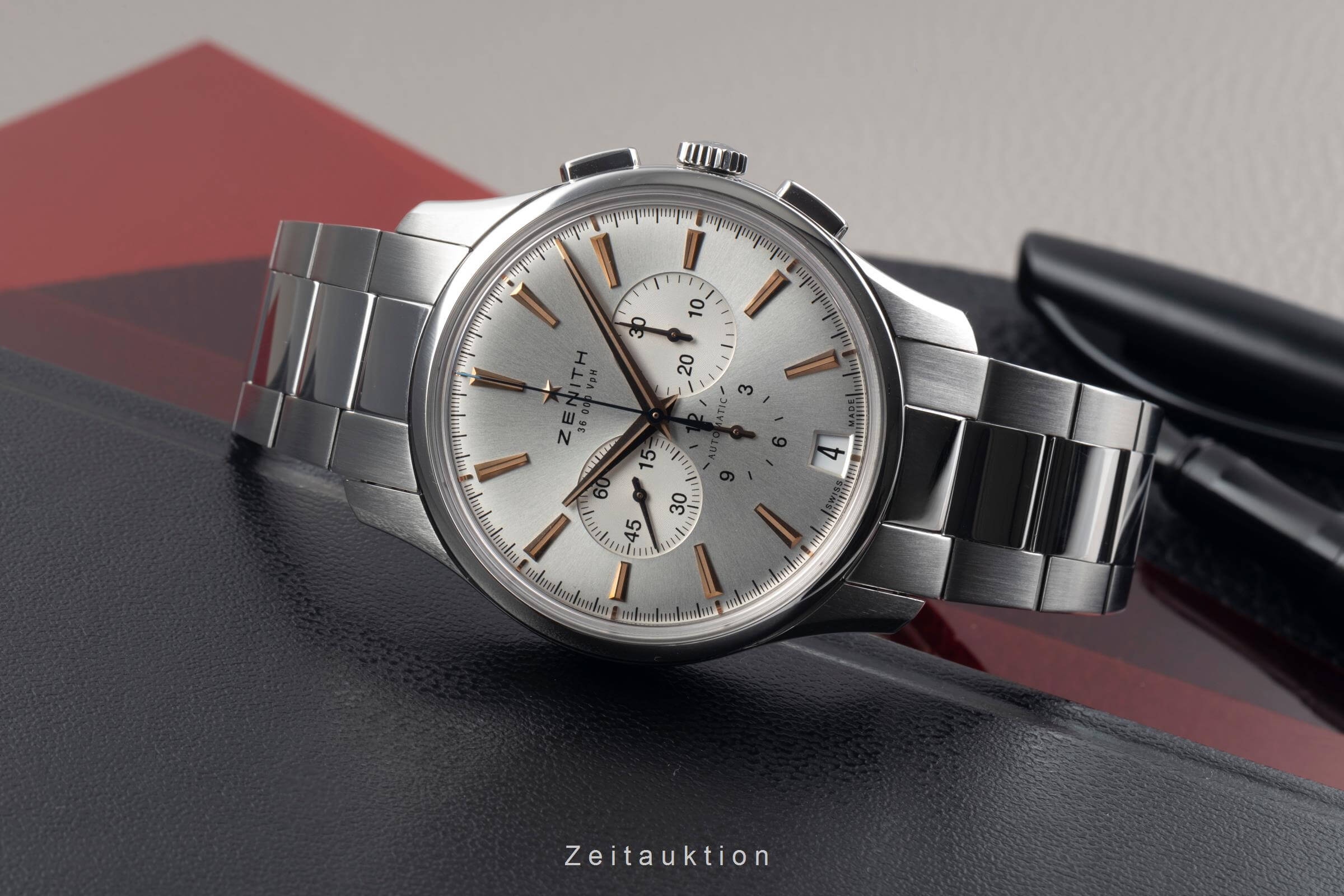 Zenith Captain chronograph steel automatic men's watch 03.2110.400/01.C498 LP: 12300EUR  [2500498]