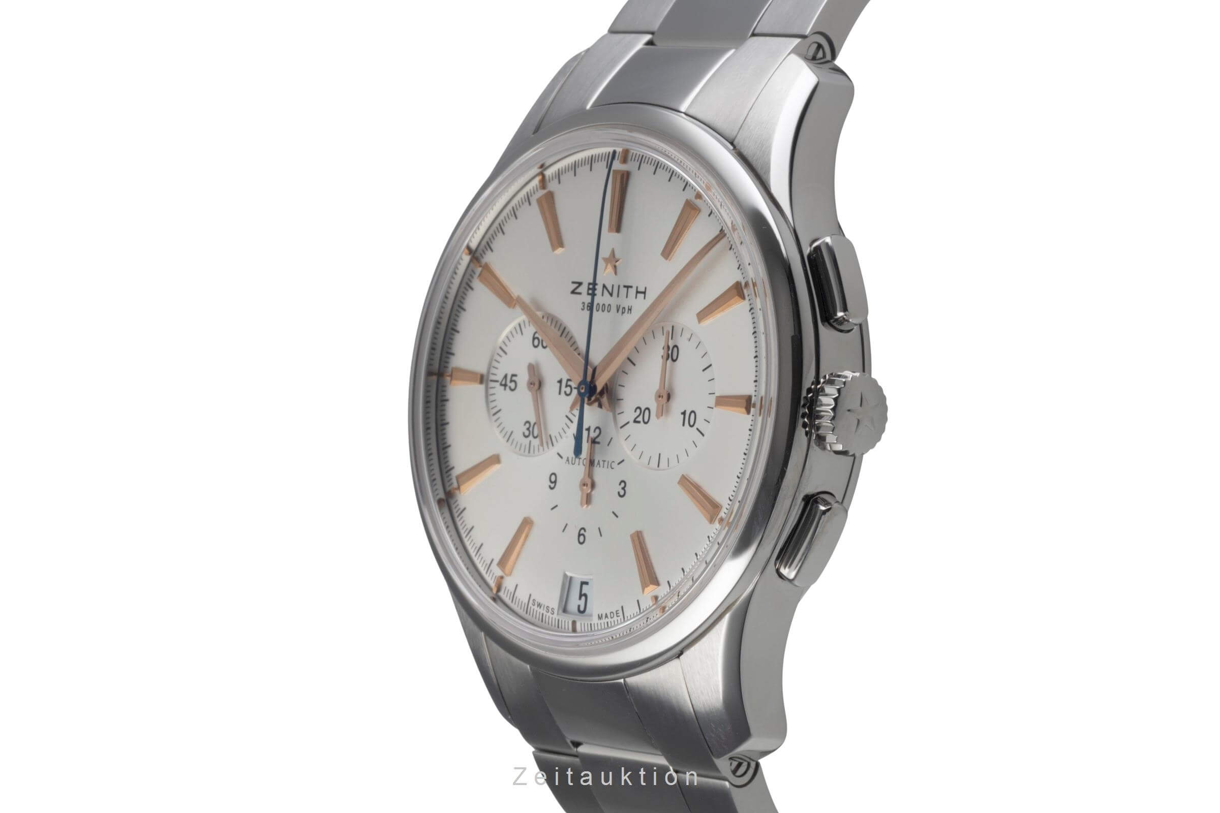 Zenith Captain chronograph steel automatic men's watch 03.2110.400/01.C498 LP: 12300EUR  [2500498]