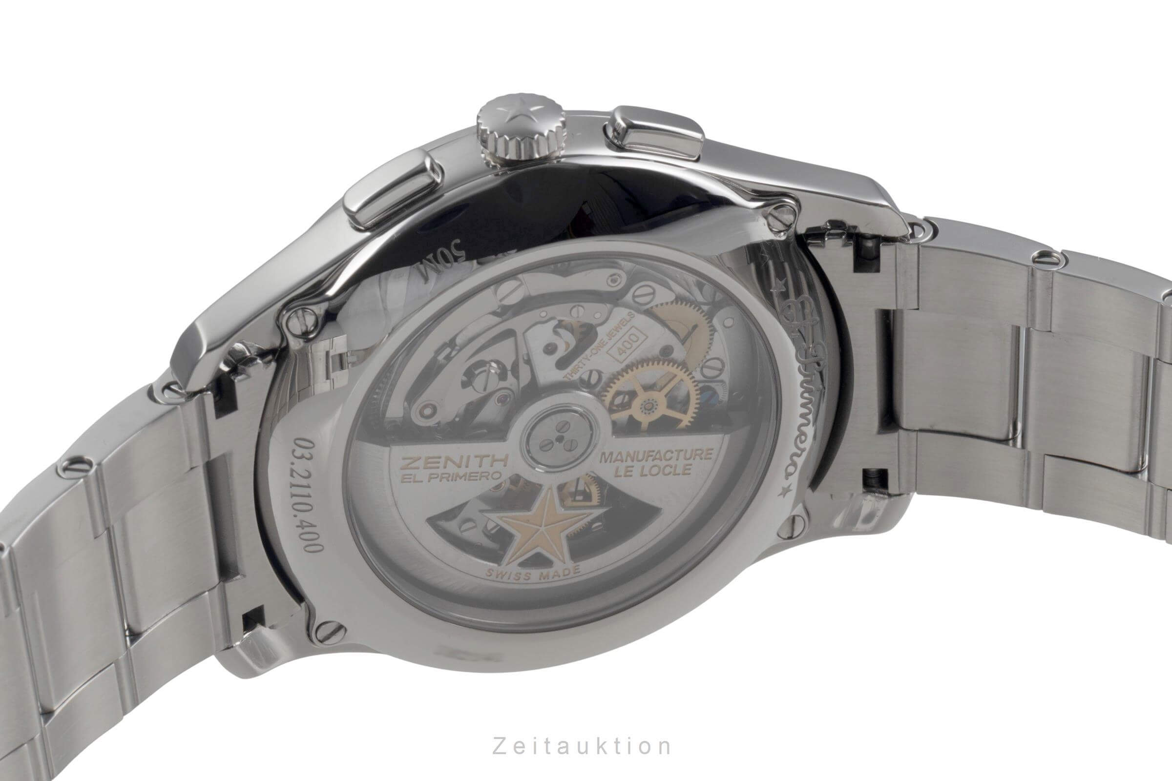 Zenith Captain chronograph steel automatic Kal. 400 Ref. 03.2110