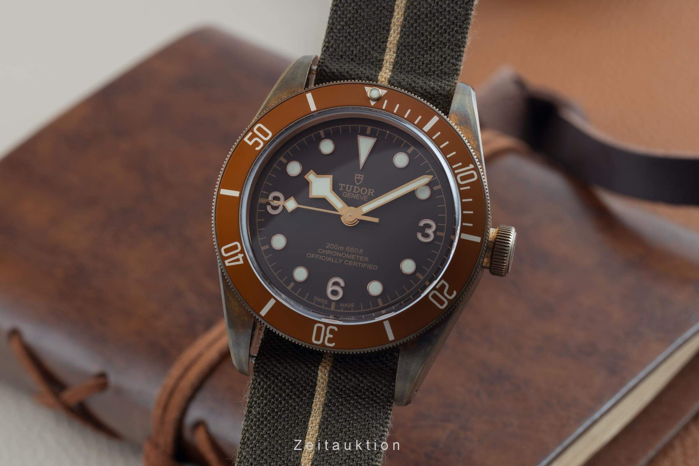 Tudor Heritage Black Bay Bronze Automatik Herrenuhr Ref. 79250B B&P 2018 [2500510]