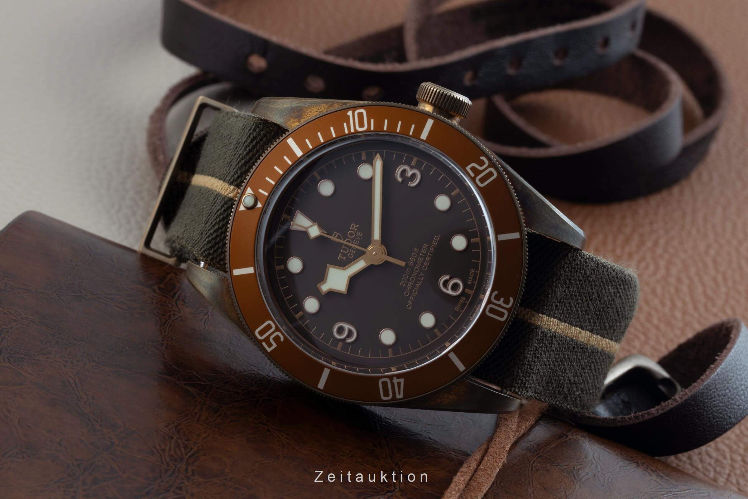 Tudor Heritage Black Bay Bronze Automatik Herrenuhr Ref. 79250B B&P 2018 [2500510]