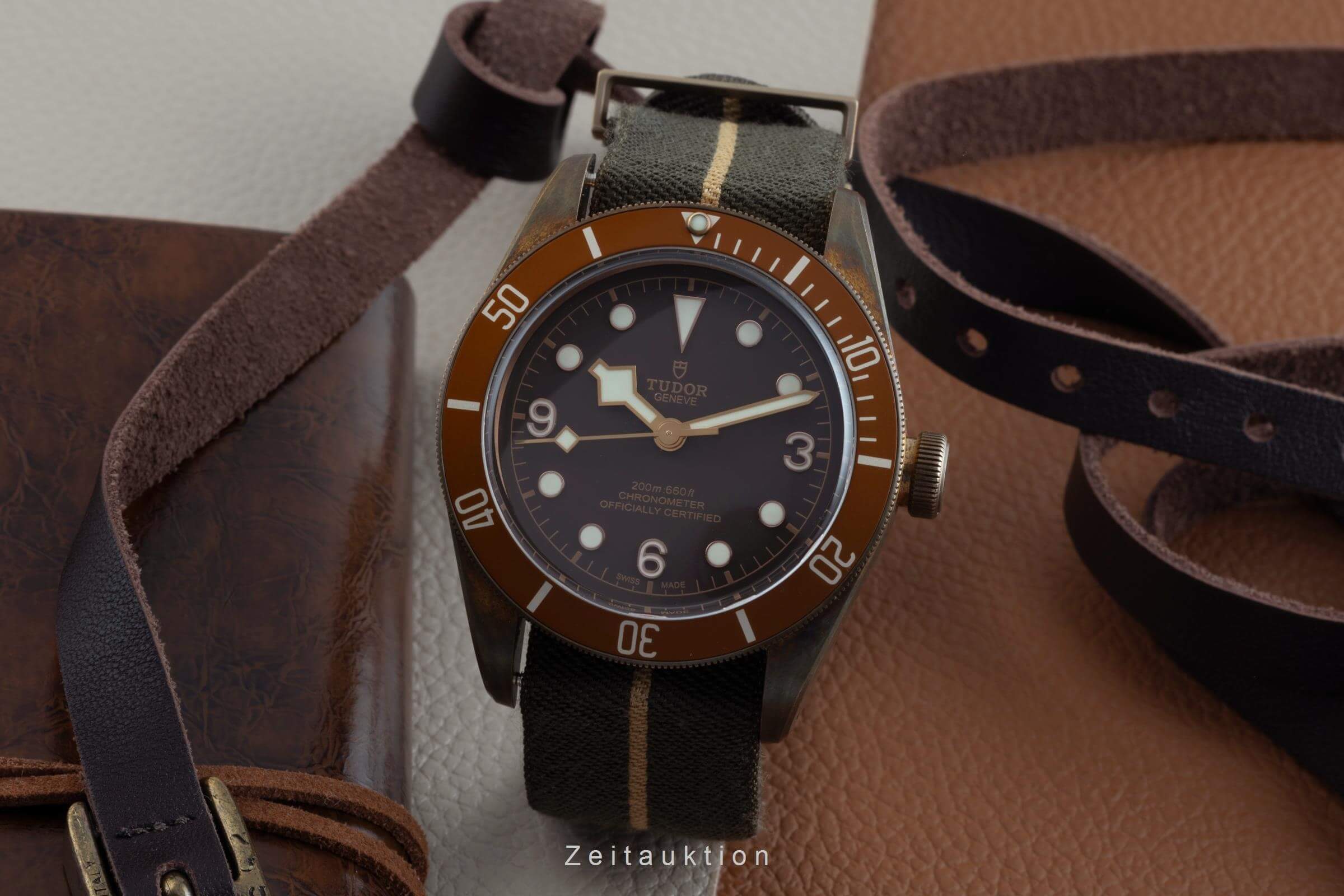 Tudor Heritage Black Bay Bronze Automatik Herrenuhr Ref. 79250B B&P 2018 [2500510]