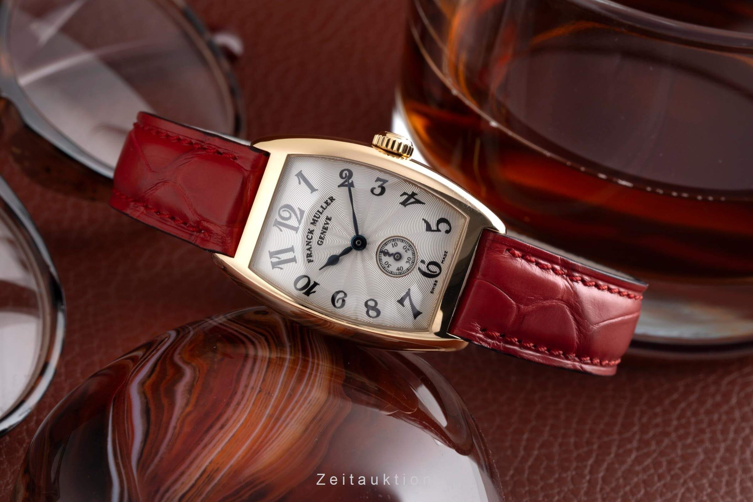 Franck Muller Cintree Curvex 18K Gold  Handaufzug Damenuhr Ref. 1752 S6  [2500519]