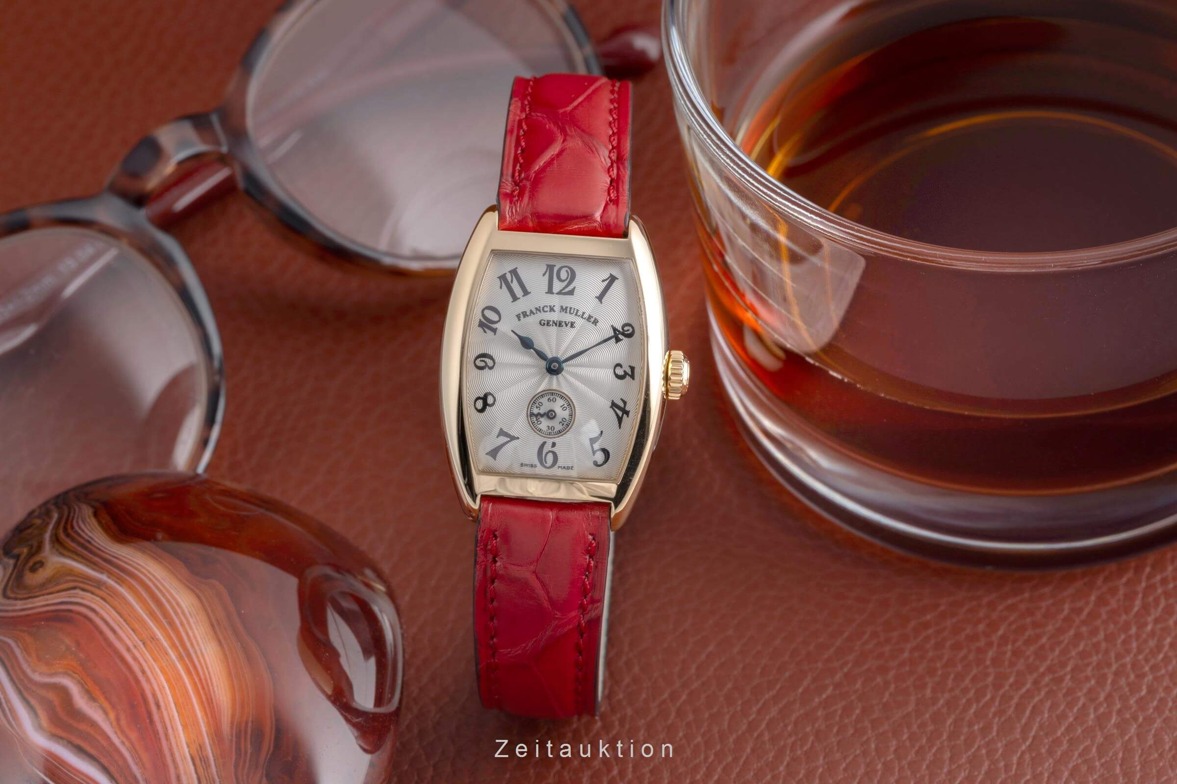 Franck Muller Cintree Curvex 18K Gold  Handaufzug Damenuhr Ref. 1752 S6  [2500519]