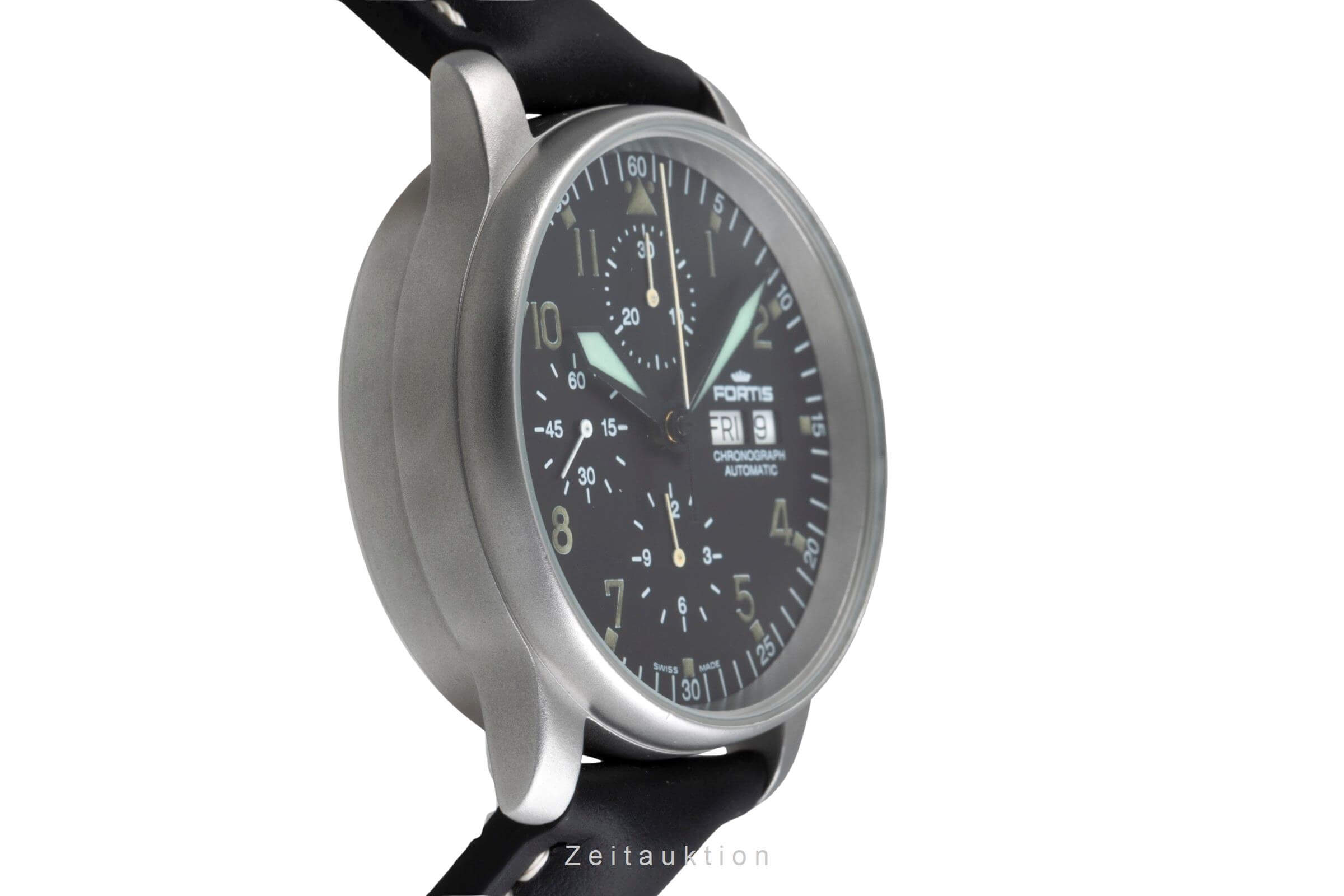 Fortis Flieger Chronograph Day-Date Automatik Stahl Herrenuhr Ref. 597.10.141  [2500522]