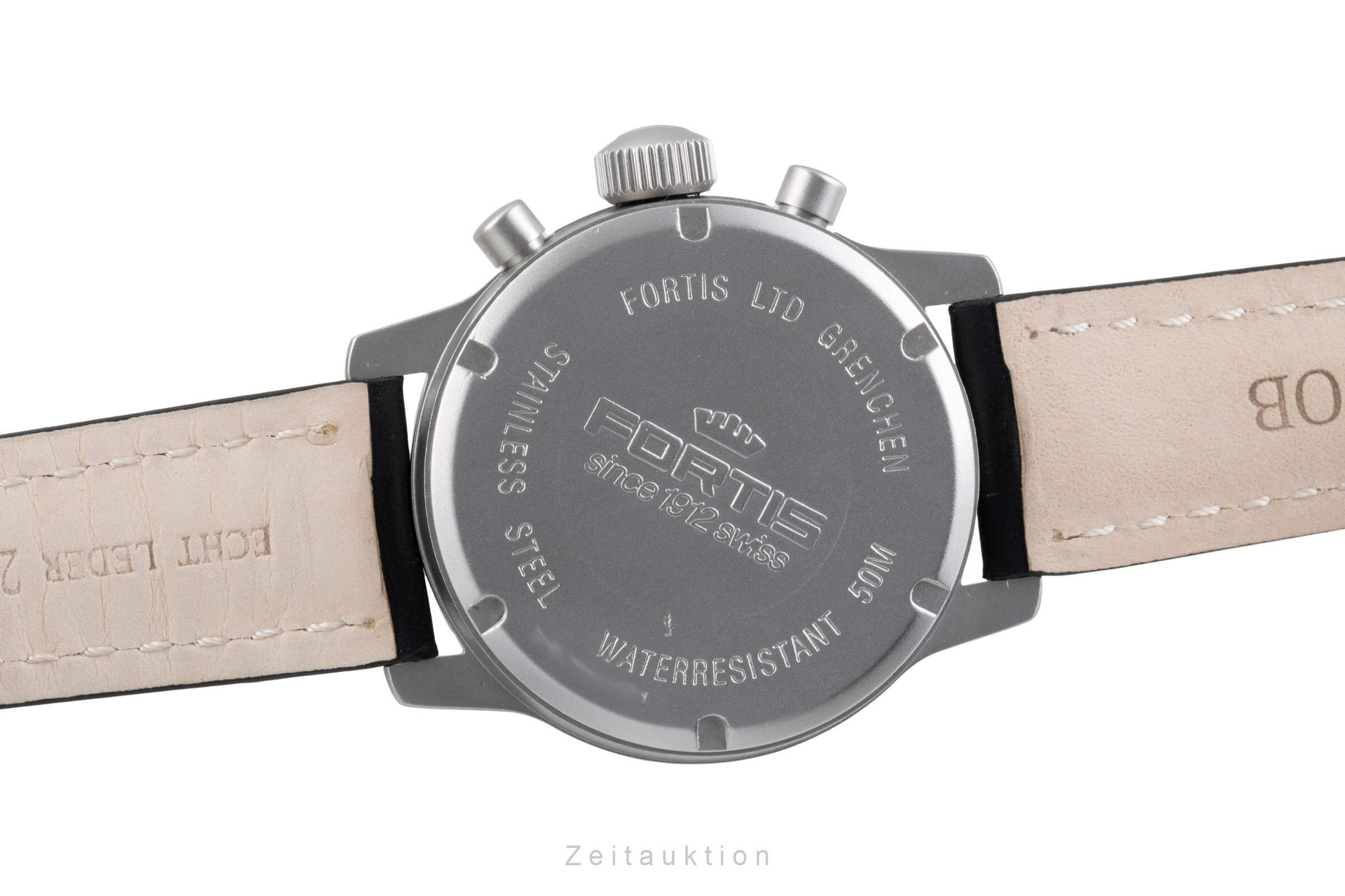 Fortis Flieger Chronograph Day-Date Automatik Stahl Herrenuhr Ref. 597.10.141  [2500522]