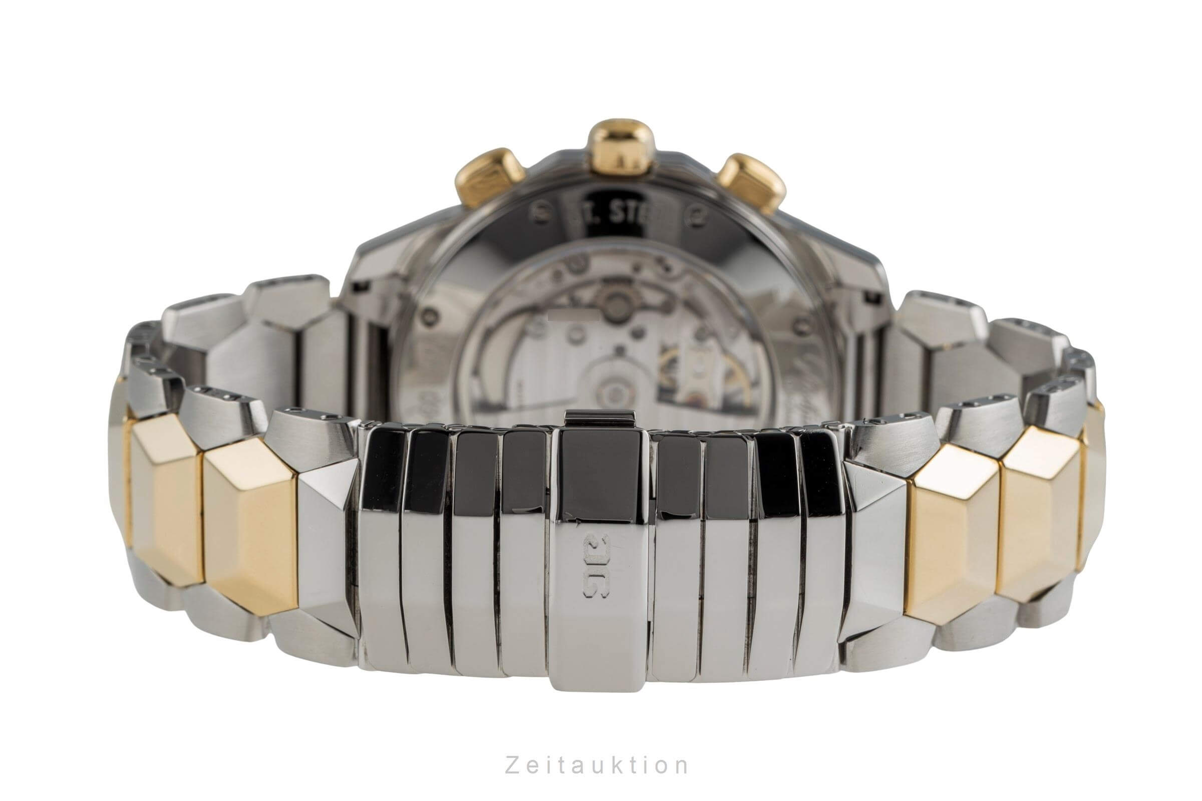 Glashütte Sport Chronograph Stahl / Gold Automatik Ref 1-10-66-12-11-04 B&P 1998 [2500525]