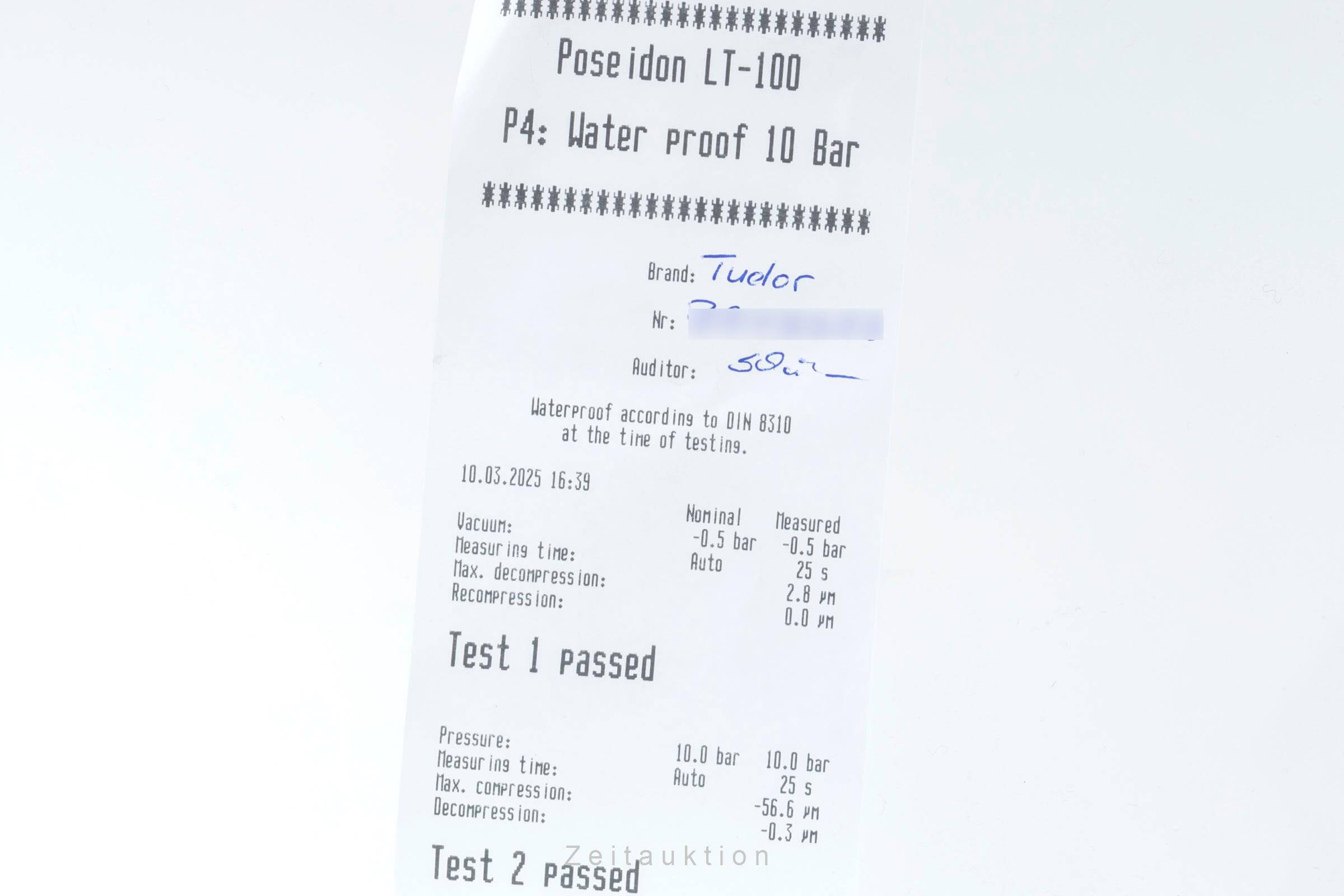 Tudor Prince Date chronograph steel automatic men's watch 79260P  [2500548]