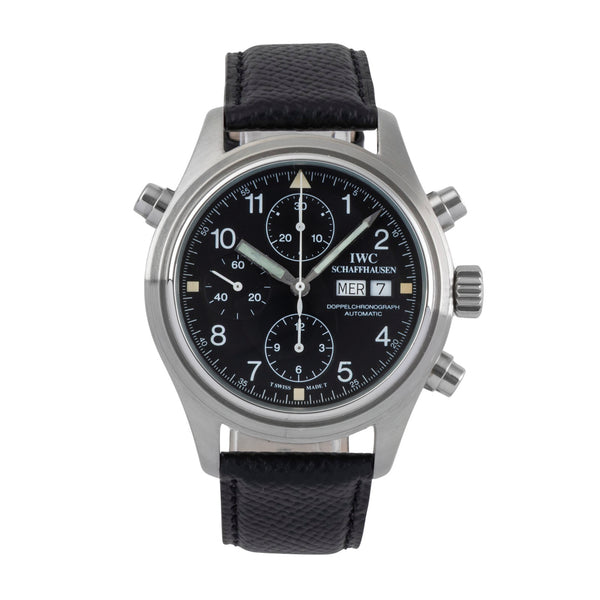 IWC Doppelchronograph chronograph steel automatic men's watch IW371302  [2500552]