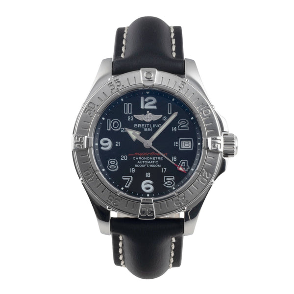 Breitling Superocean steel automatic men's watch A17360 LP: 5100EUR  [2500554]