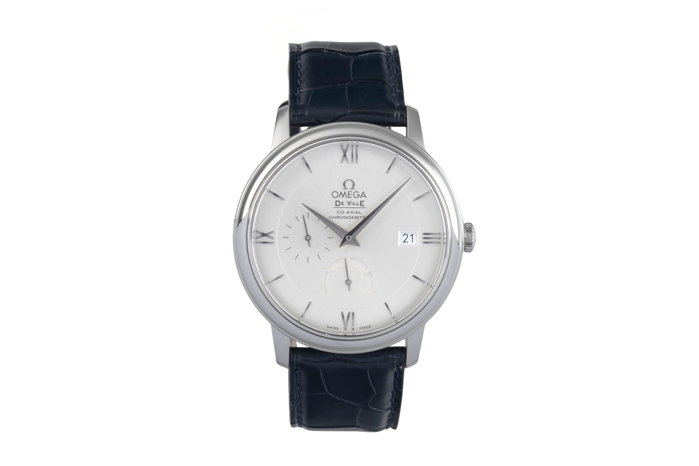 Omega De Ville steel automatic men's watch 424.13.40.21.02.001 LP: 6200EUR  [2500563]