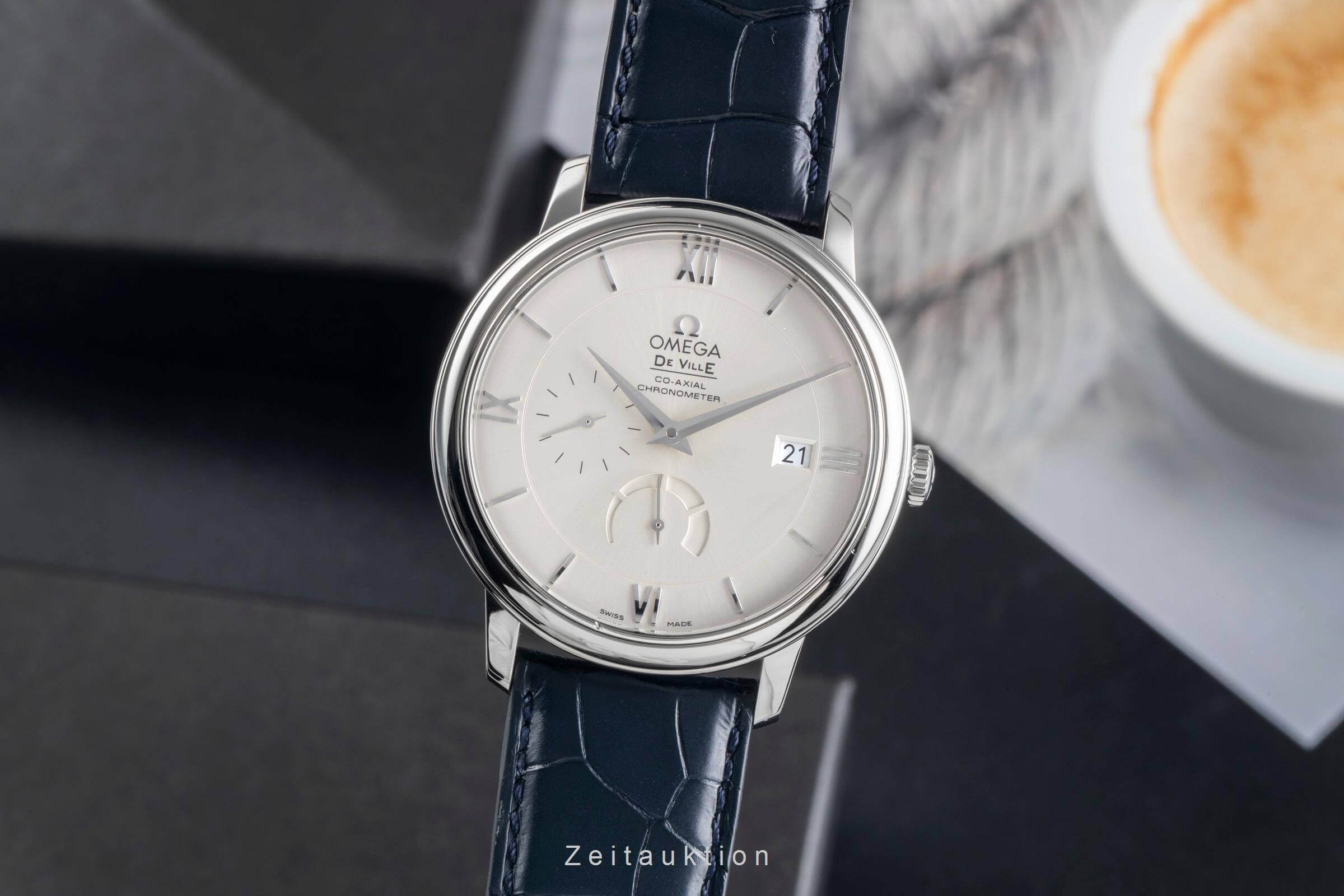 Omega De Ville acciaio automatismo orologio da uomo 424.13.40.21.02.001 LP: 6200EUR  [2500563]