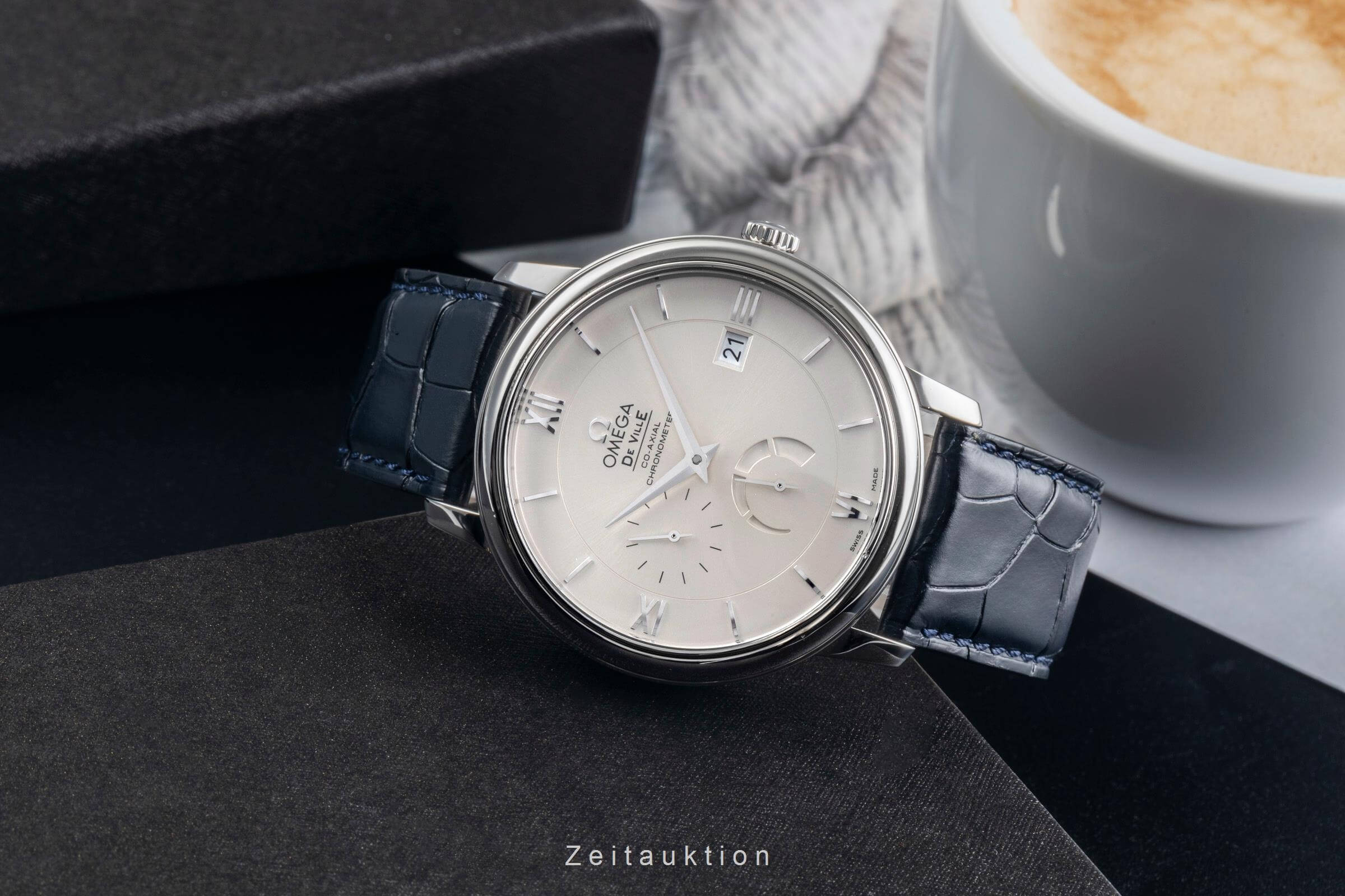 Omega De Ville acciaio automatismo orologio da uomo 424.13.40.21.02.001 LP: 6200EUR  [2500563]