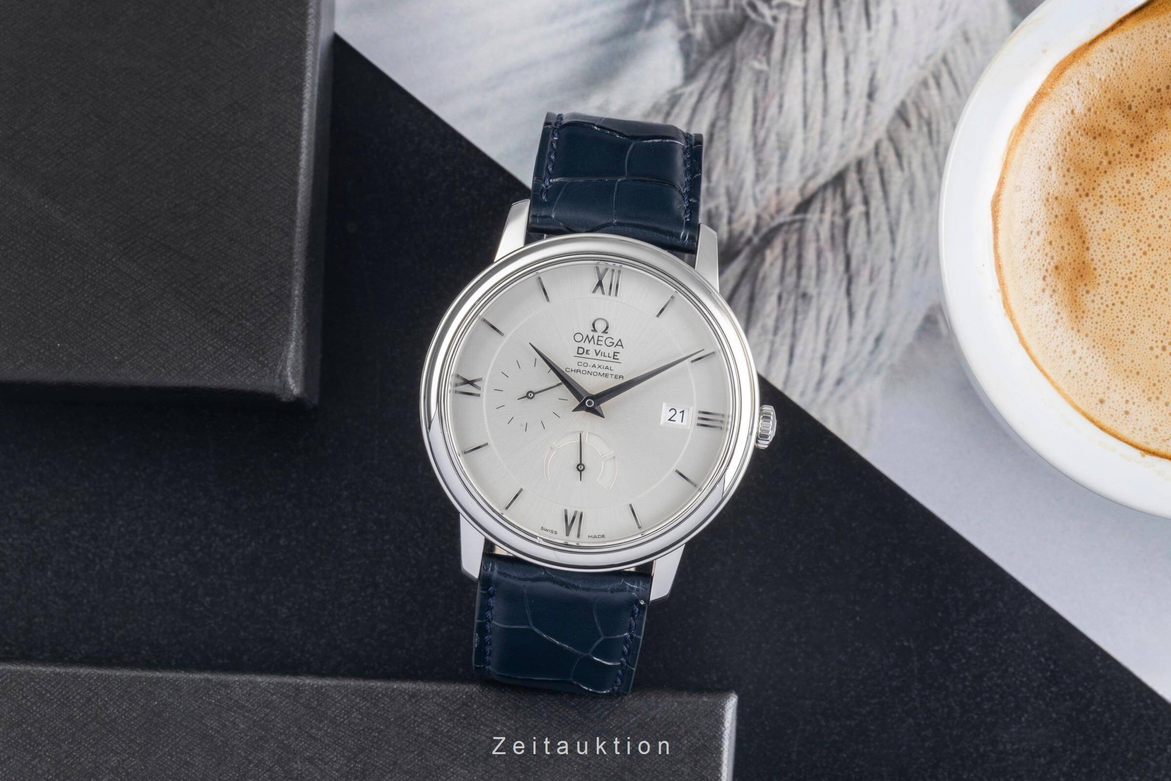 Omega De Ville acciaio automatismo orologio da uomo 424.13.40.21.02.001 LP: 6200EUR  [2500563]